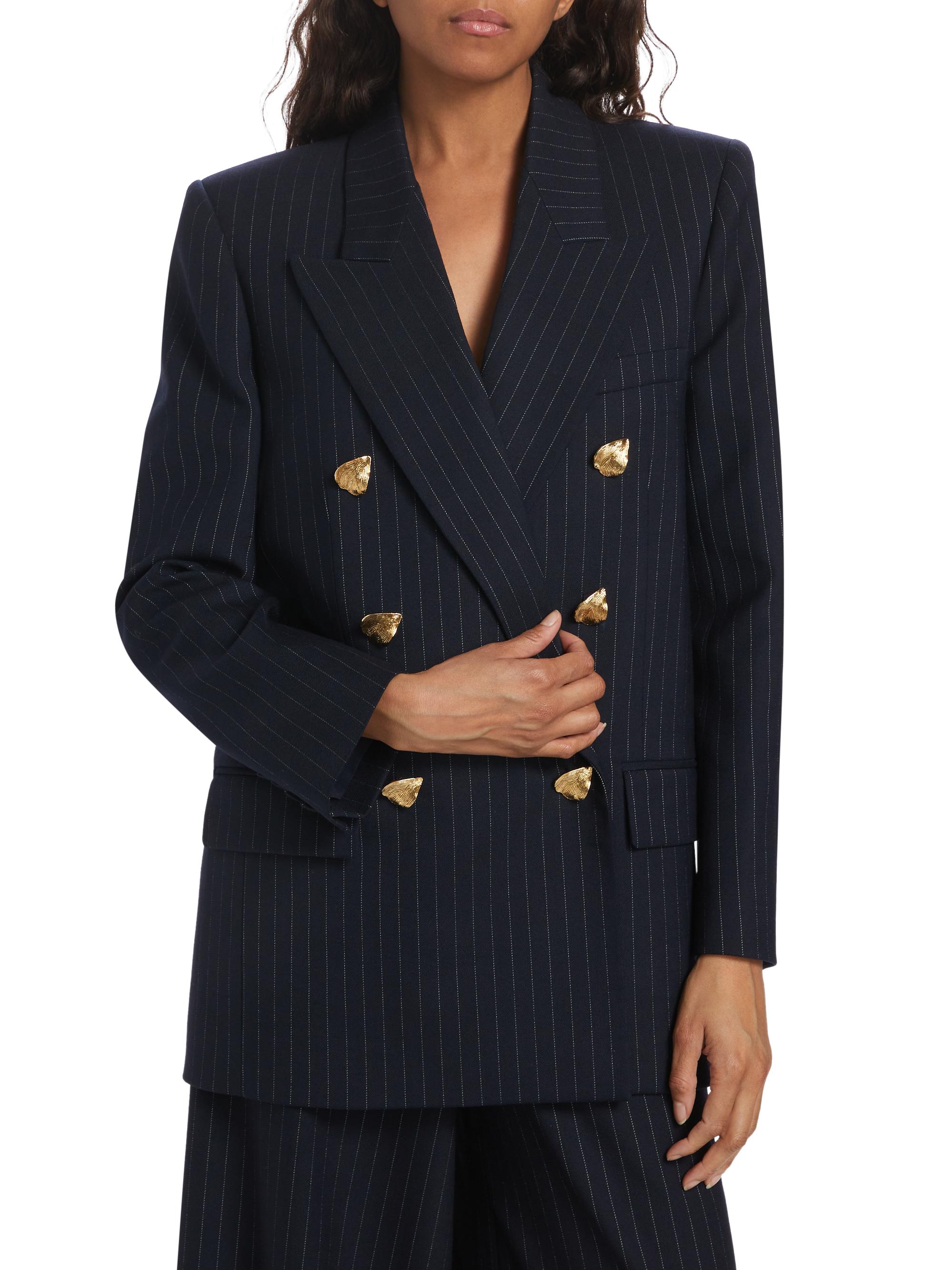 ジャケット・アウター DELADA 19AW Striped Wool Blazer Jacket Delada Wool Striped Blazer w/ Tags - Black Jackets, Clothing