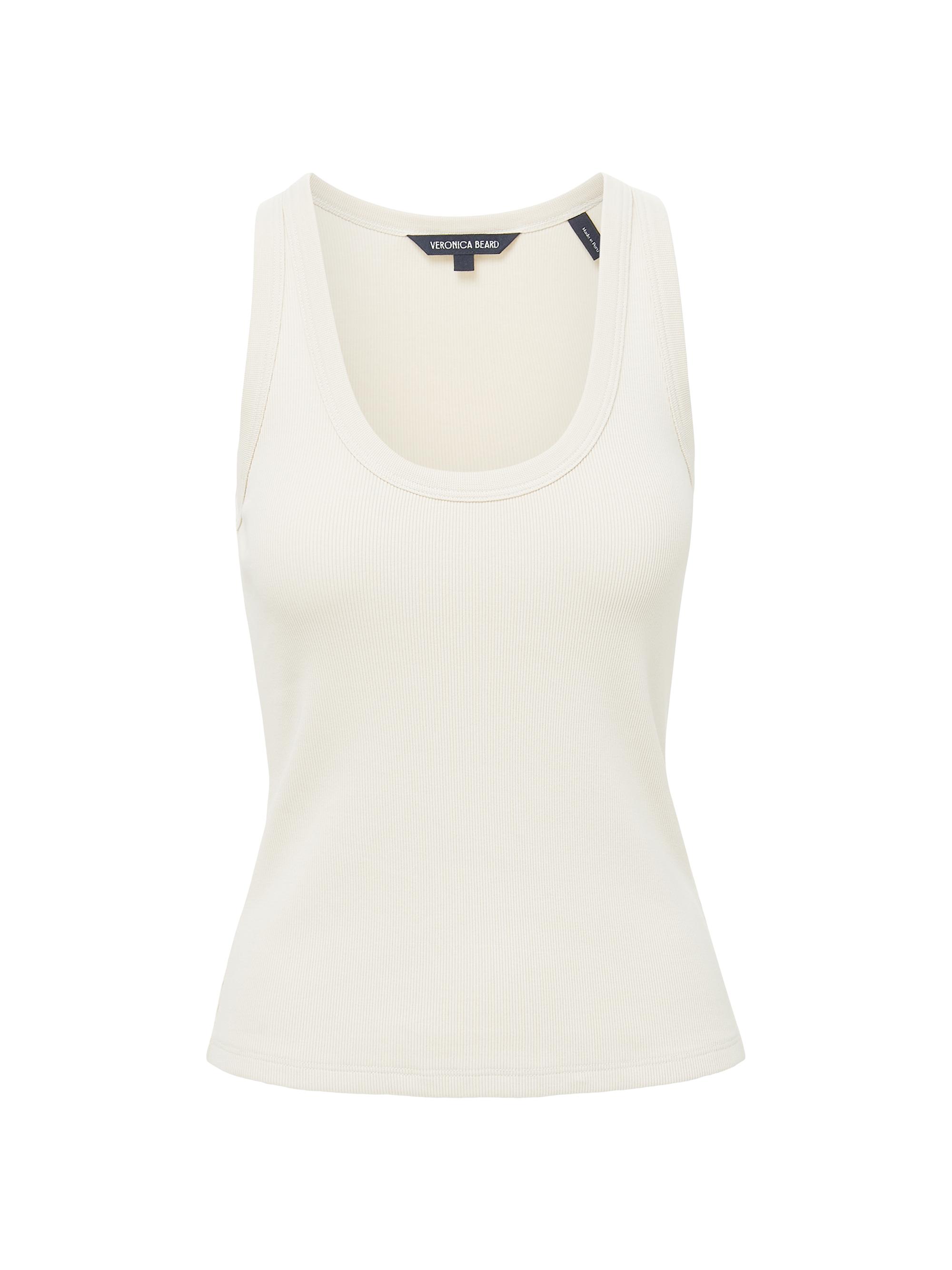 Veronica Beard Women's Birke Scoop Neck Tank Top - Limestone