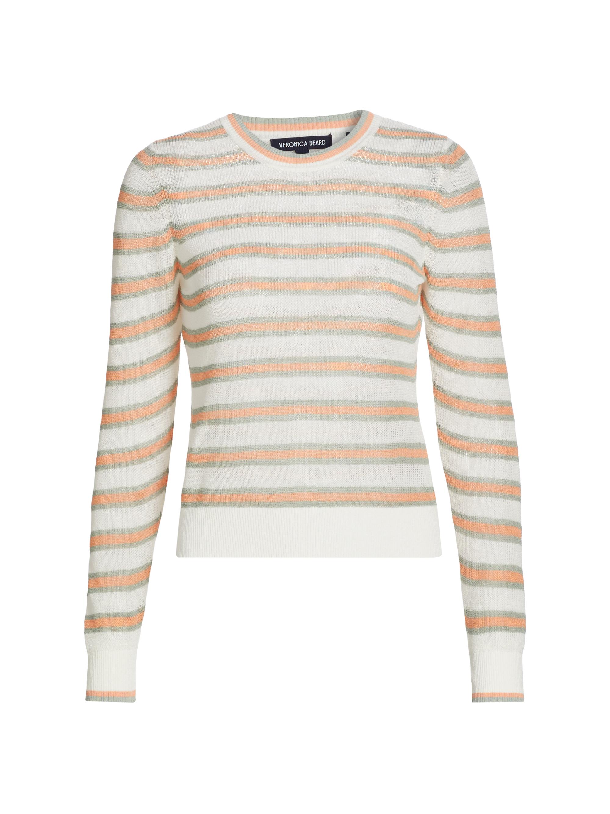 Veronica Beard Women's Magellen Striped Linen-Blend Sweater