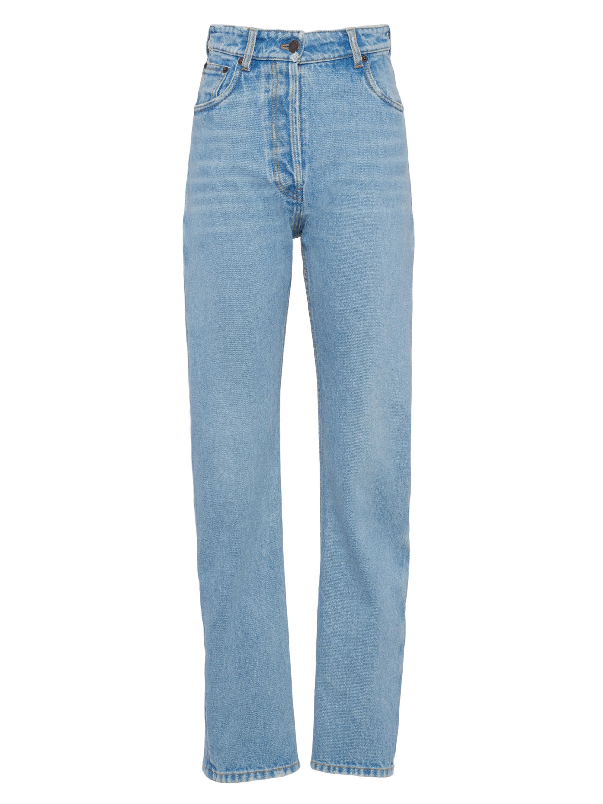 Prada Women's Five-Pocket Denim Jeans - Blue