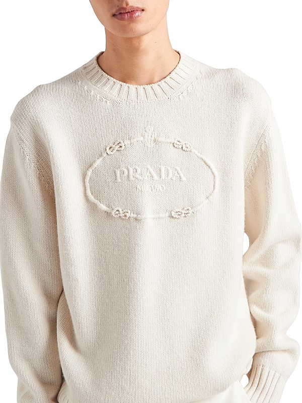 Shop Prada Wool and Cashmere Crew-Neck Sweater | Saks Fifth Shop Prada Wool and Cashmere Crew-Neck Sweater | Saks Fifth