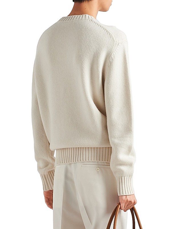 Shop Prada Wool and Cashmere Crew-Neck Sweater | Saks Fifth Shop Prada Wool and Cashmere Crew-Neck Sweater | Saks Fifth
