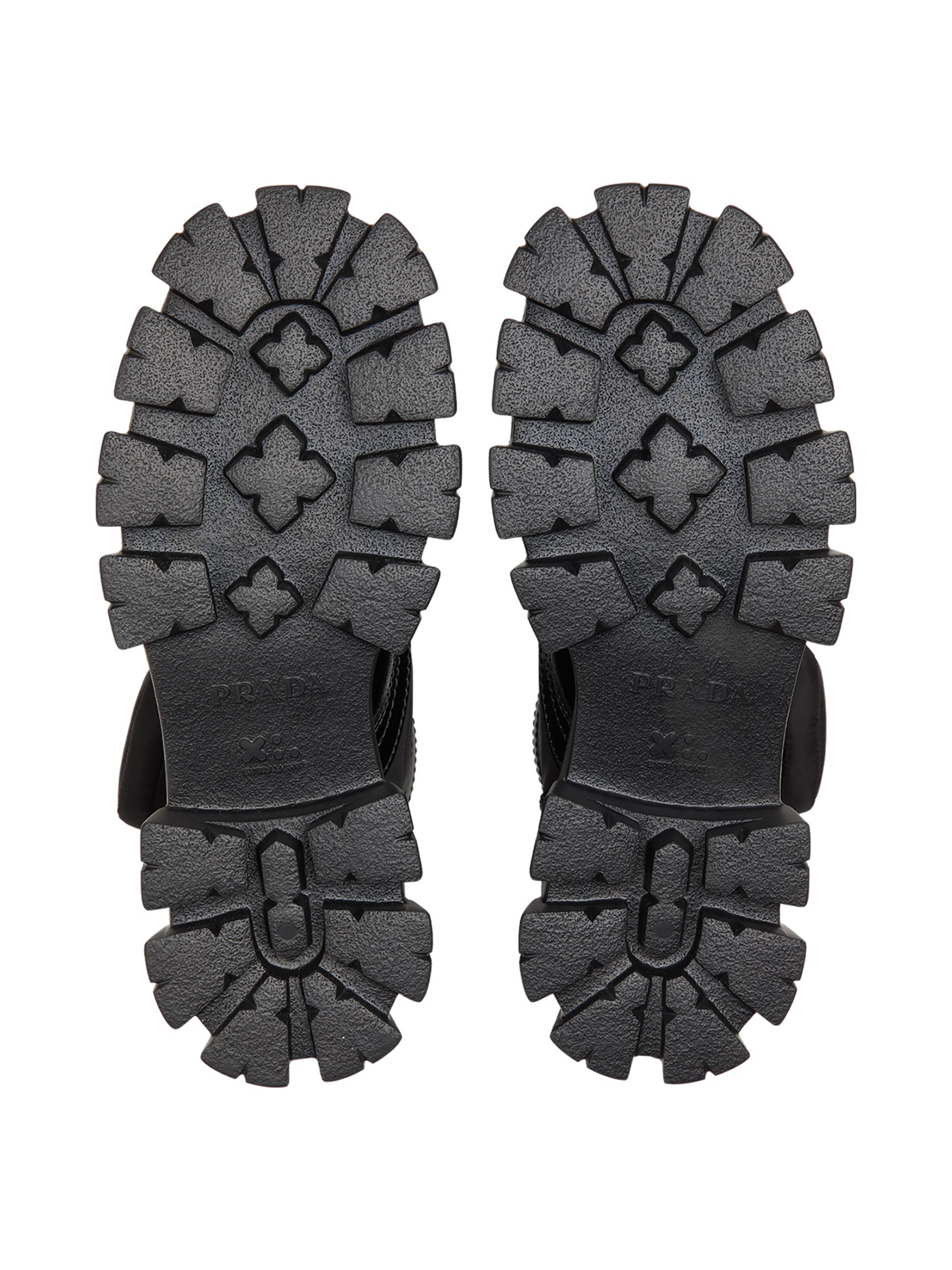 Monolith Brushed Leather and Re-Nylon Boots with Pouch