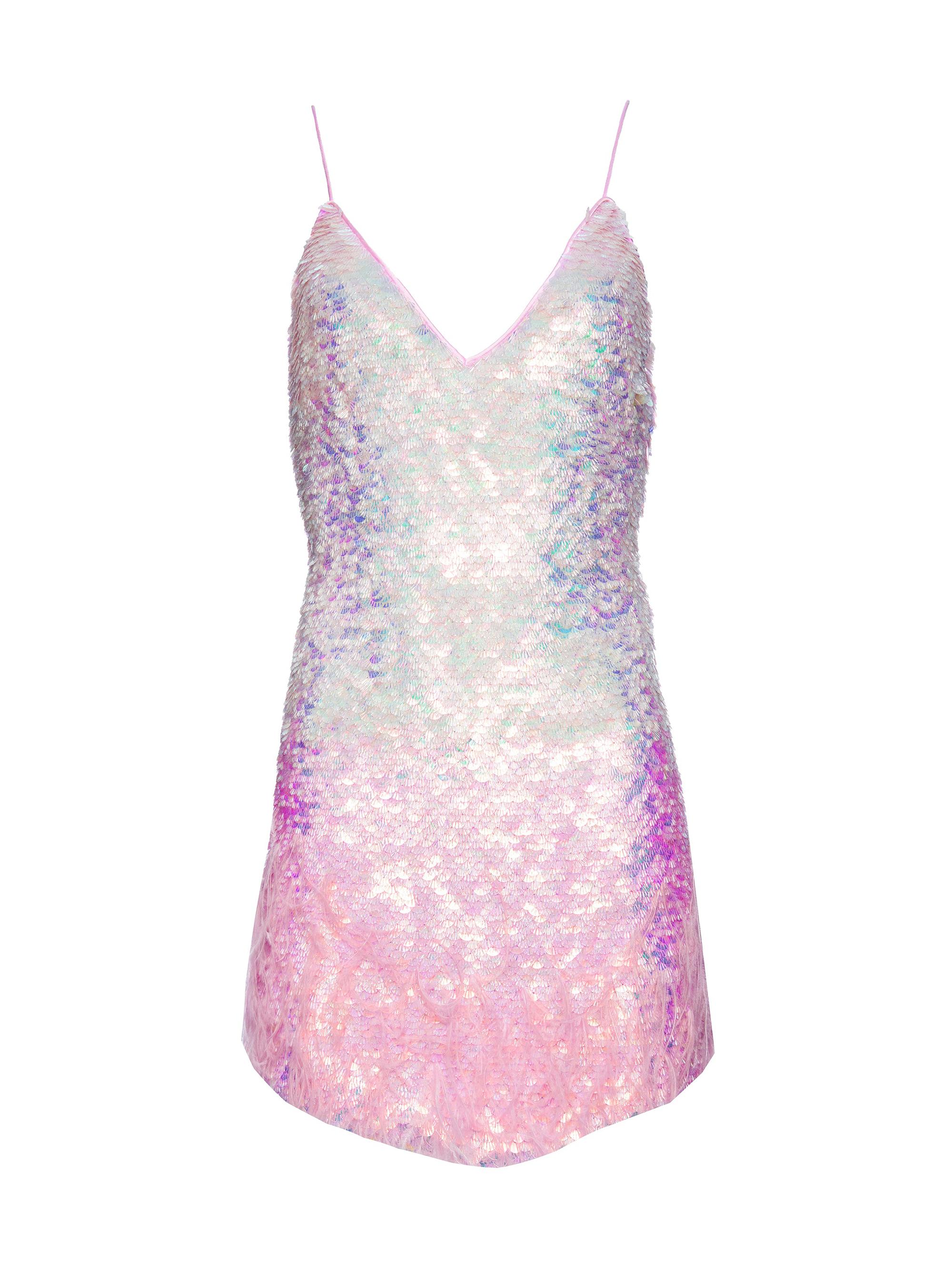 Retrofête Women's Sirena Dress - Iridescent Pink Ombre
