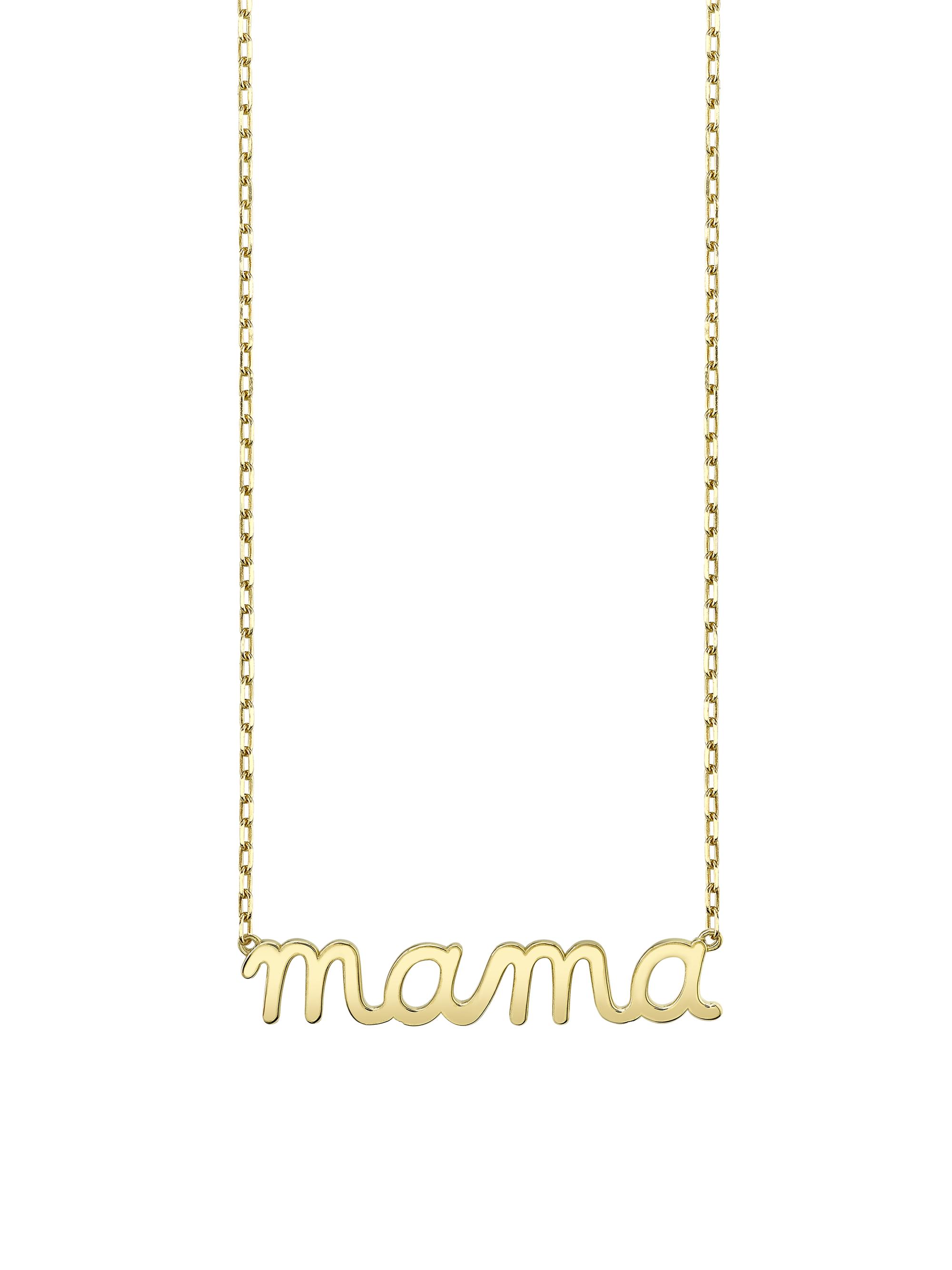 Sydney Evan Women's Pure 14K Yellow Gold "Mama" Pendant Necklace - Yellow Gold