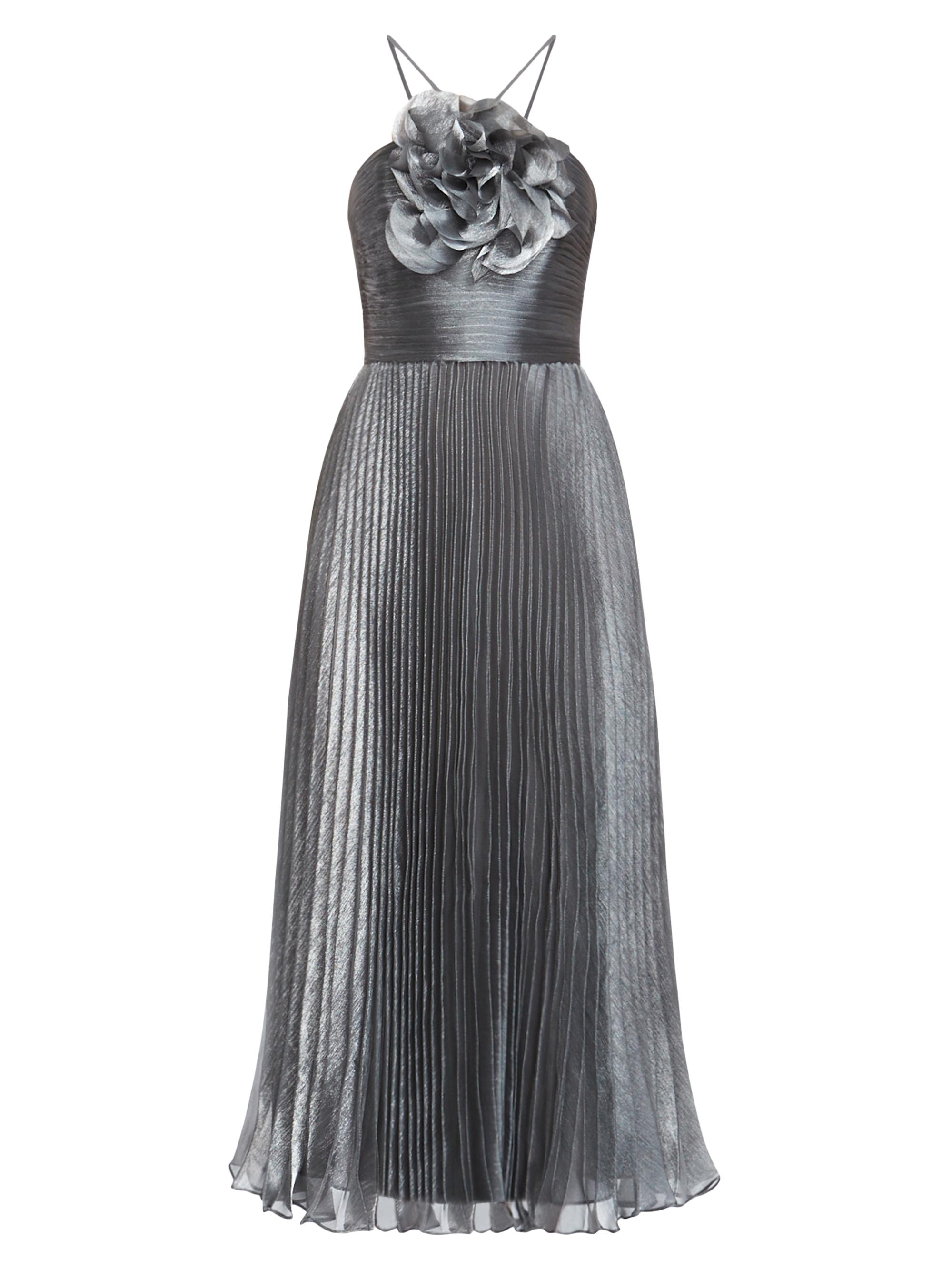 Zac Posen Pleated Lamé Midi-Dress | Saks Fifth Avenue