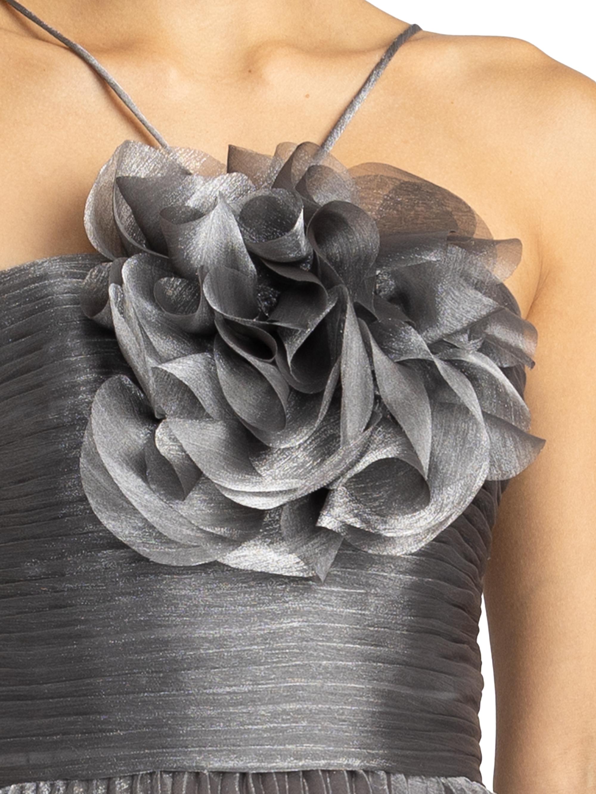 Zac Posen Pleated Lamé Midi-Dress | Saks Fifth Avenue