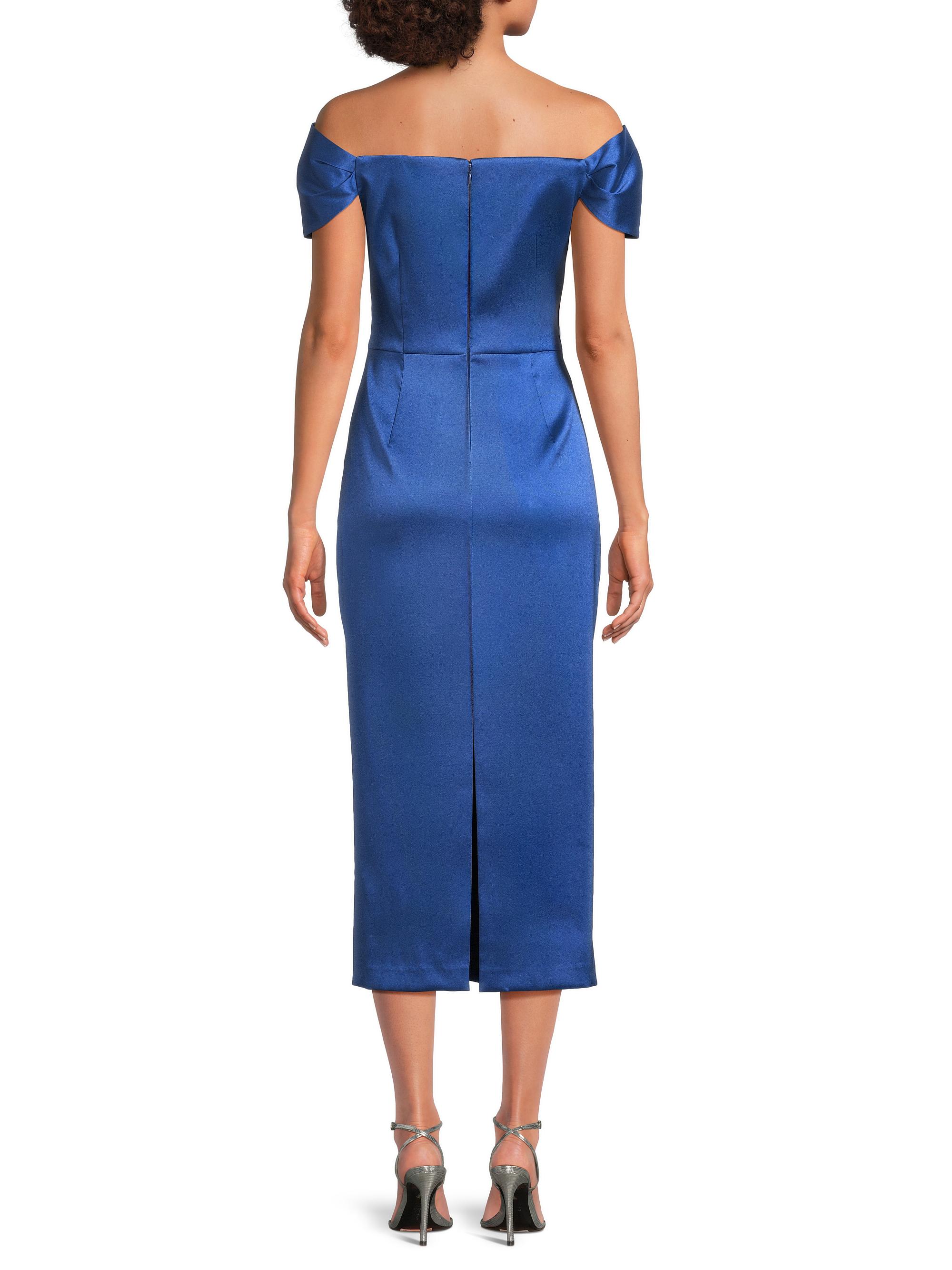 imozonsavingclothing mikado着用 Aidan Mattox Stretch Mikado Off-the-Shoulder Midi-Dress | Saks