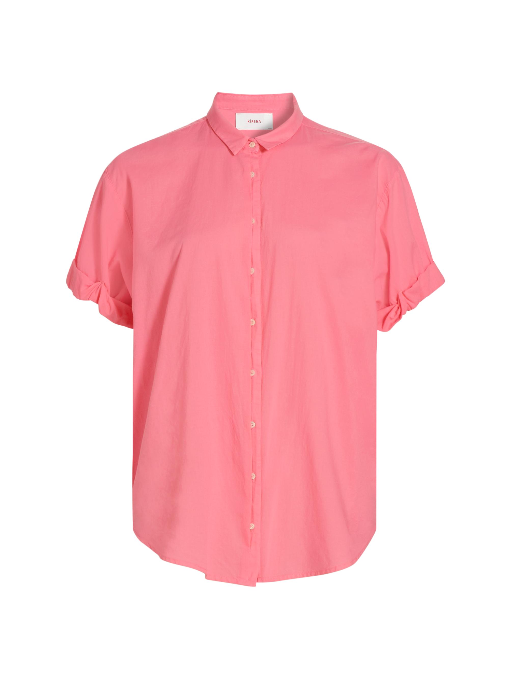 XÍRENA Women's Channing Cotton Shirt - Rose Pink