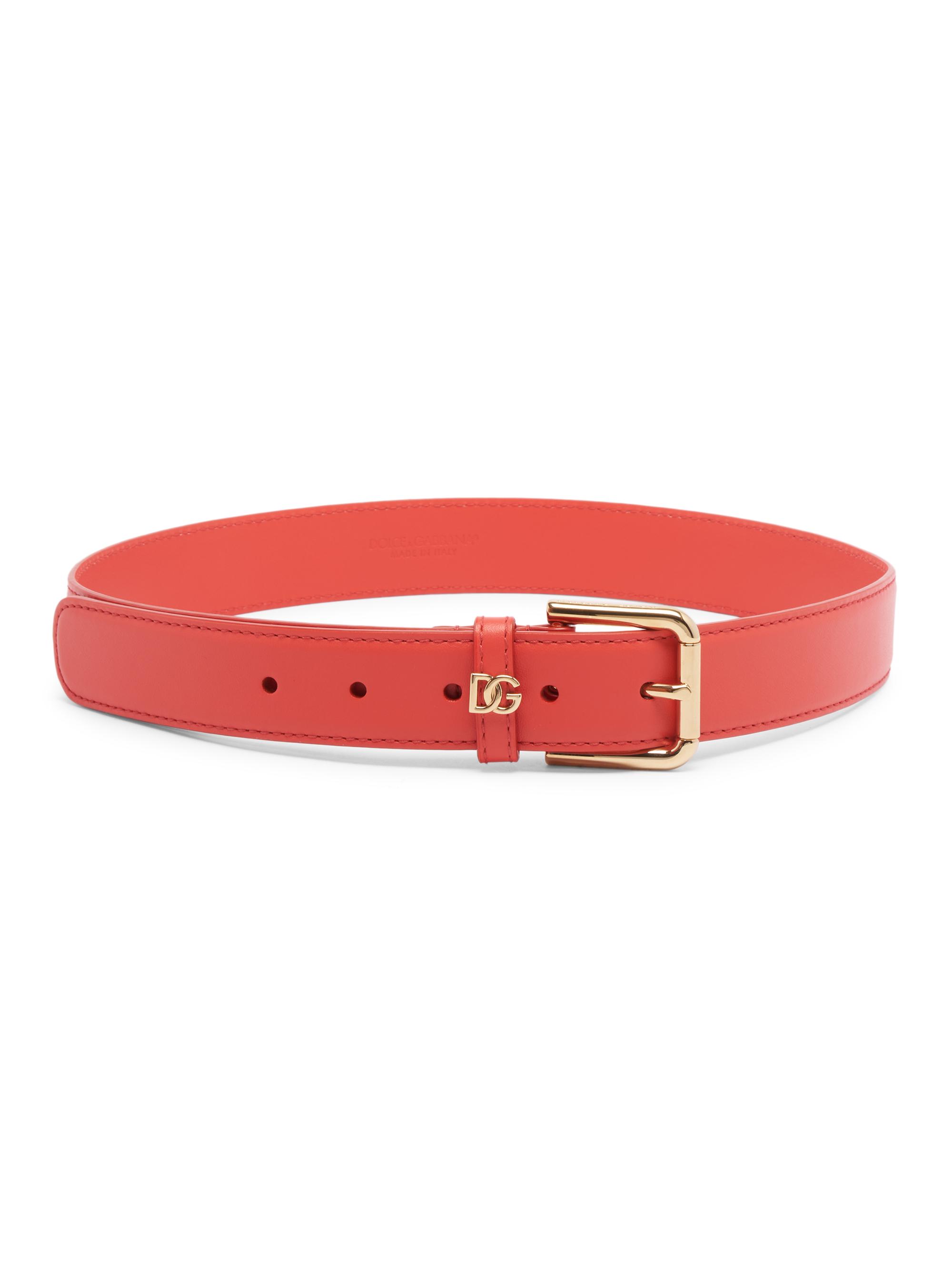小物 DOLCE&GABBANA l Logo Leather Belt Dolce & Gabbana Crossover DG Logo Leather Belt | Sendegaro FR