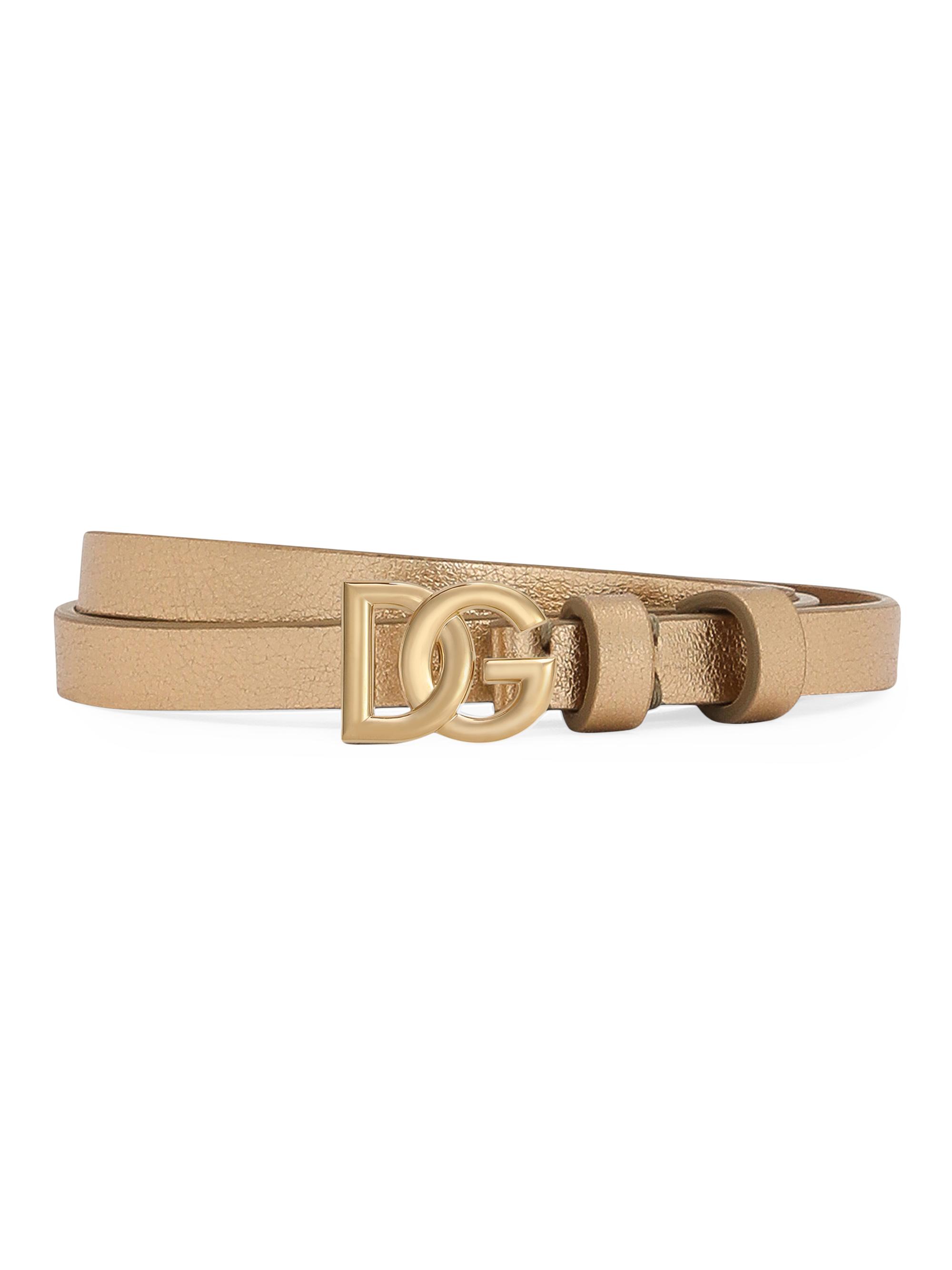 Dolce & Gabbana Women's Logo Belt - Beige