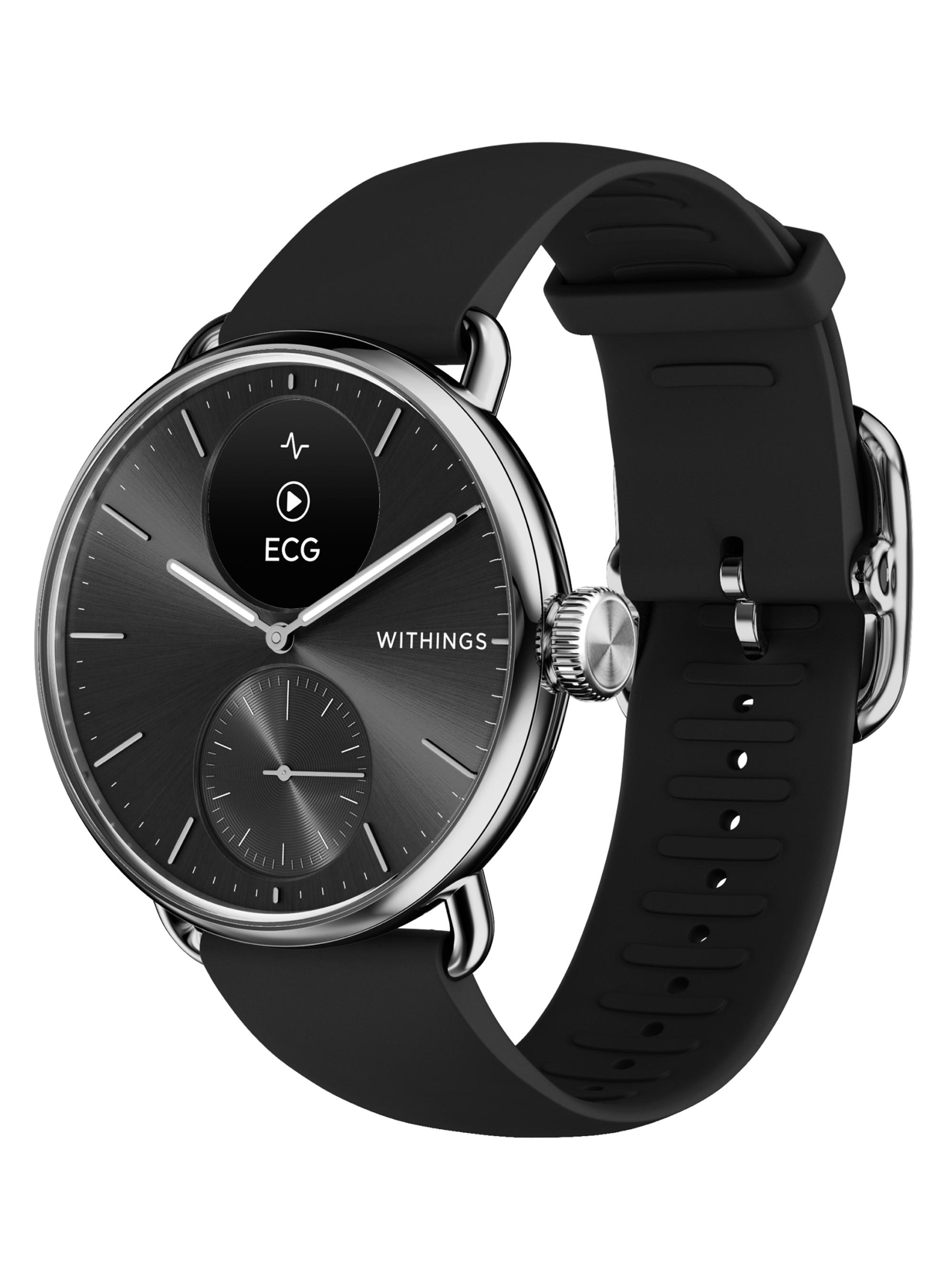Withings Men's Scanwatch 2 - Heart Health Luxury Smartwatch - 38MM - Black