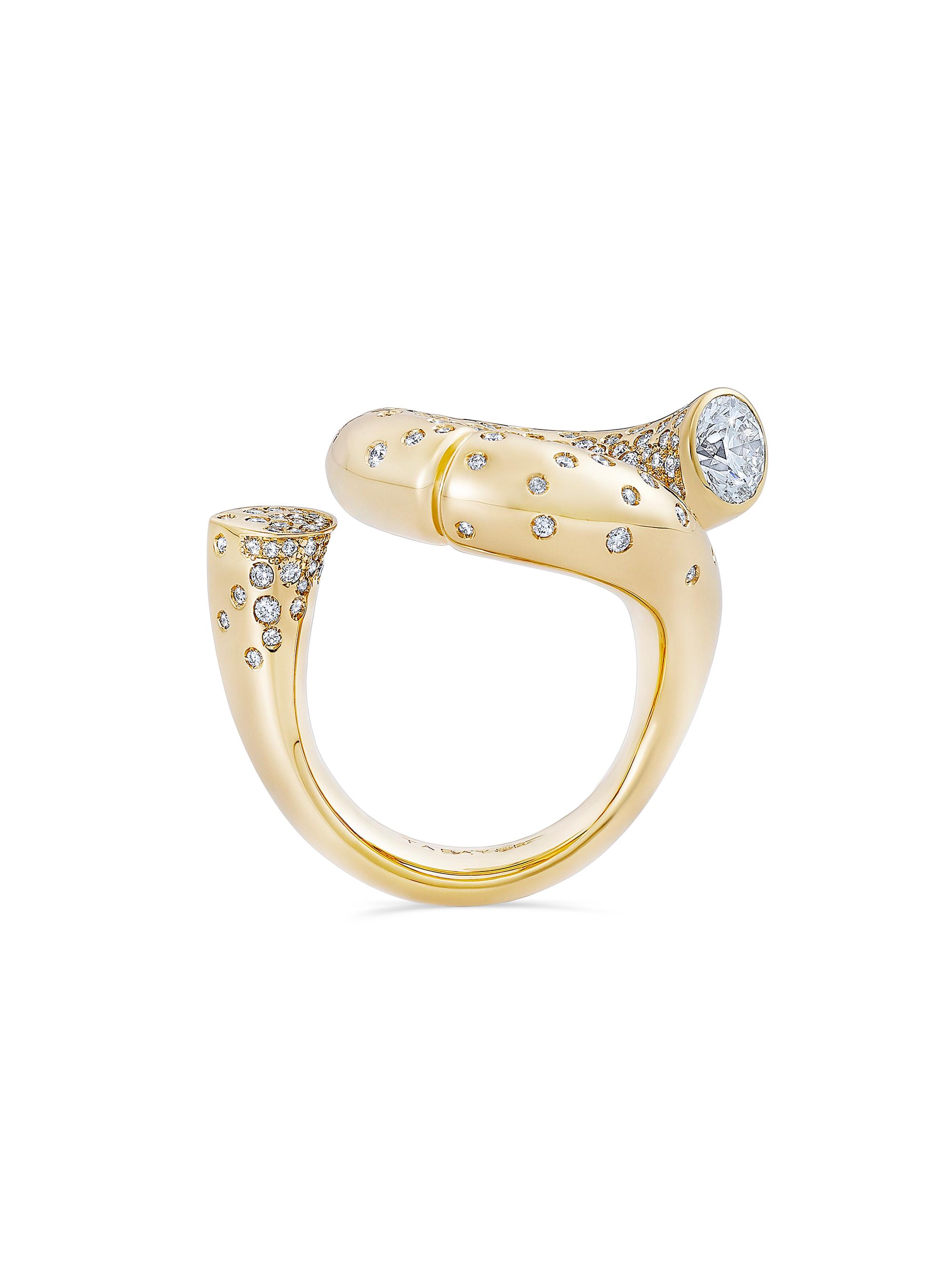 Tabayer Women's Oera 18K Yellow Gold & 1.66 TCW Diamond Loop Ring - Yellow Gold
