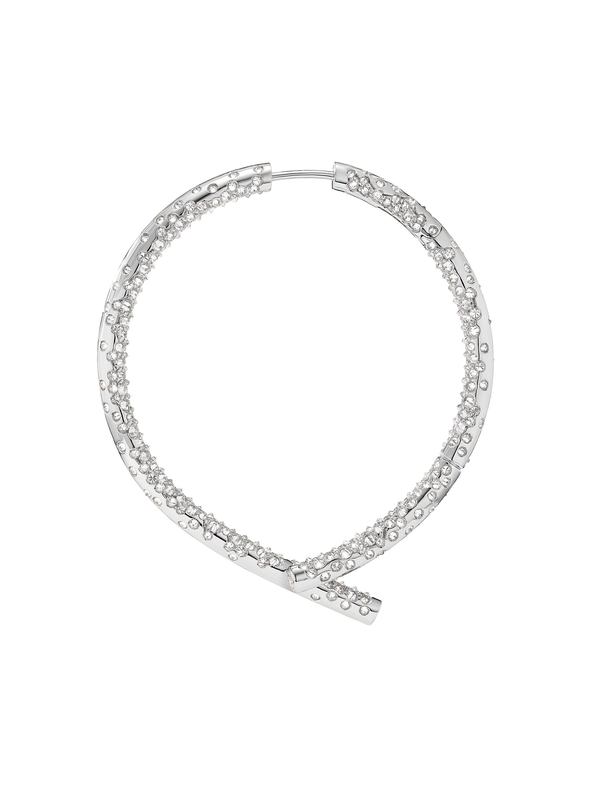 Tabayer Women's Oera Edition 03 18K White Gold & 4.58 TCW Diamond Hoop Earrings - White Gold