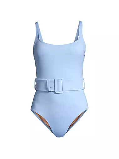 Bond-eye Swim Elena Eco One-piece Swimsuit In Sky Blue