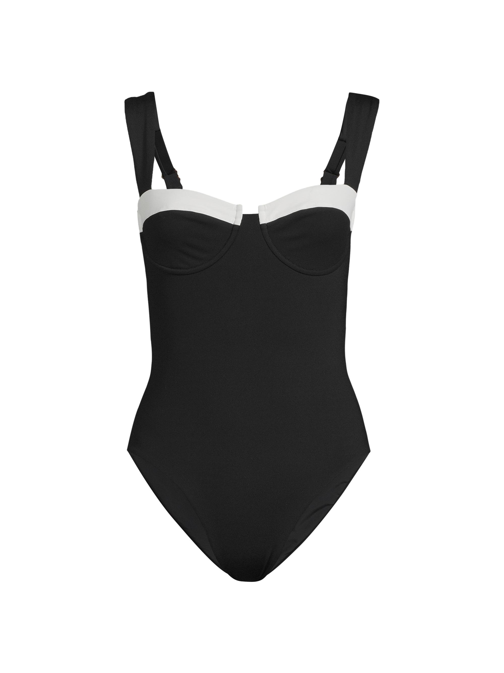 Evarae Women's Nova Underwire One-Piece Swimsuit - Black Creme