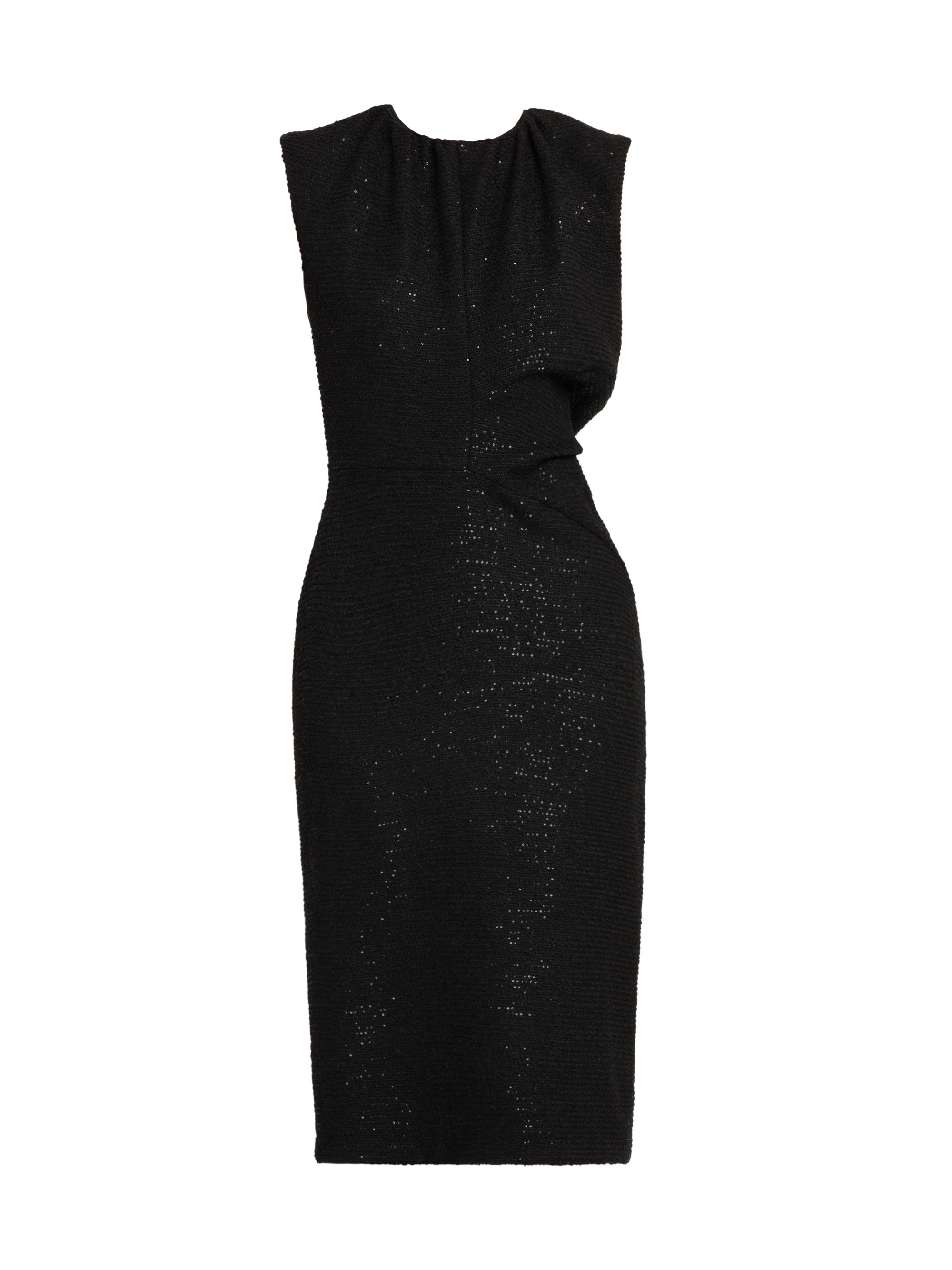 Kiton Women's Sparkle Sleeveless Midi-Dress - Black
