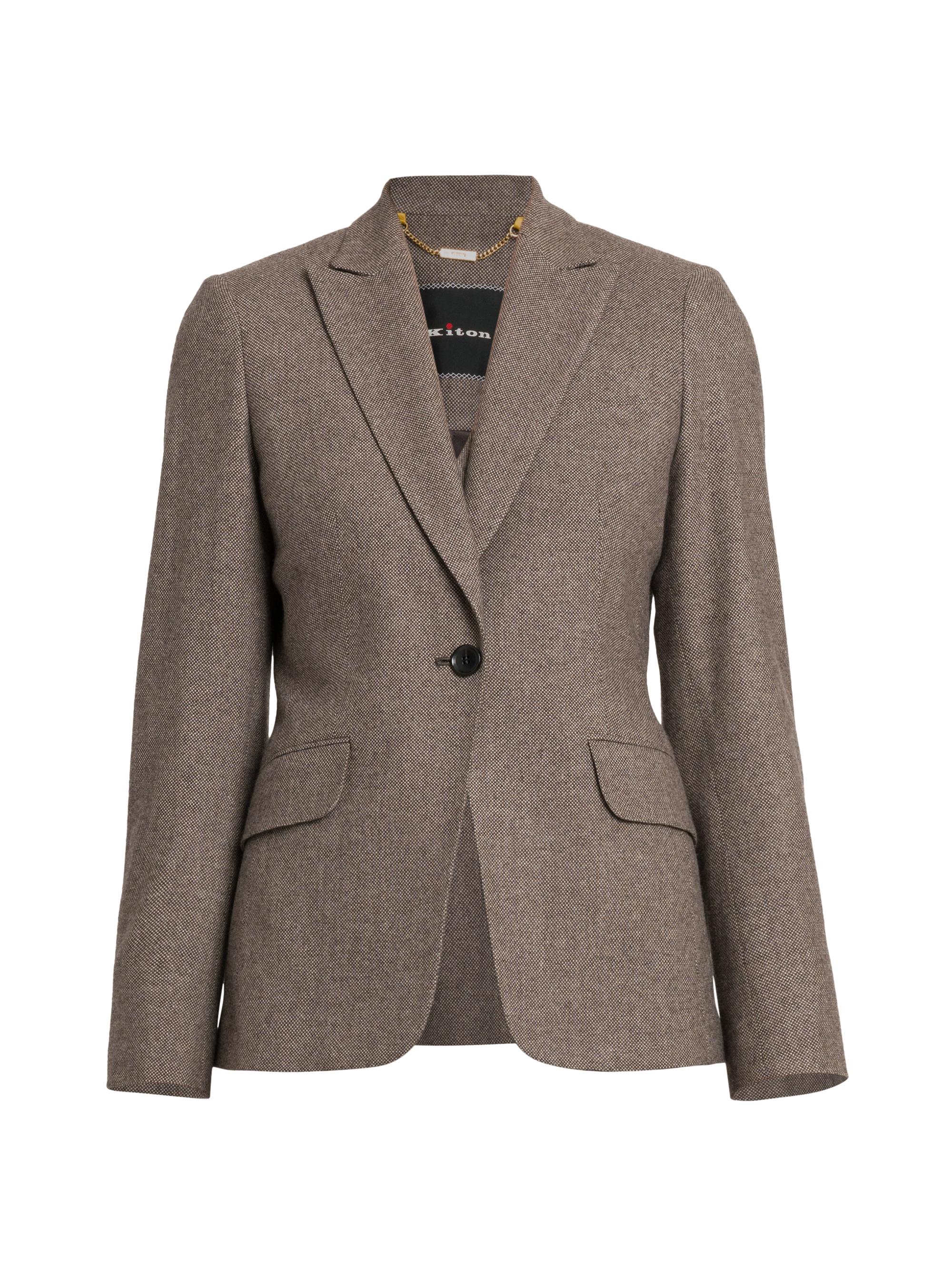Kiton Women's Wool-Cashmere Blazer - Beige