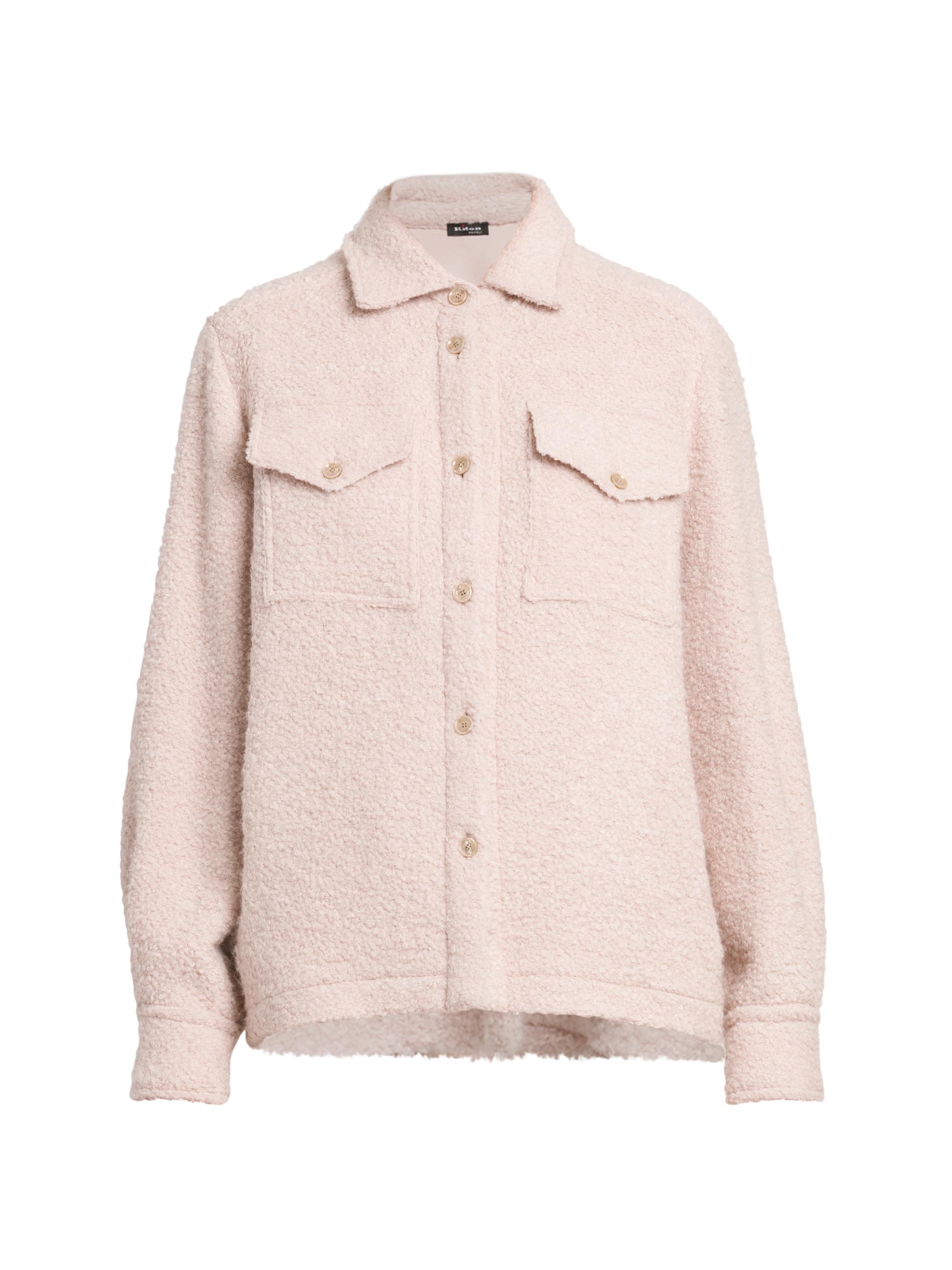 Kiton Women's Alpaca-Blend Bouclé Shirt Jacket - Rose