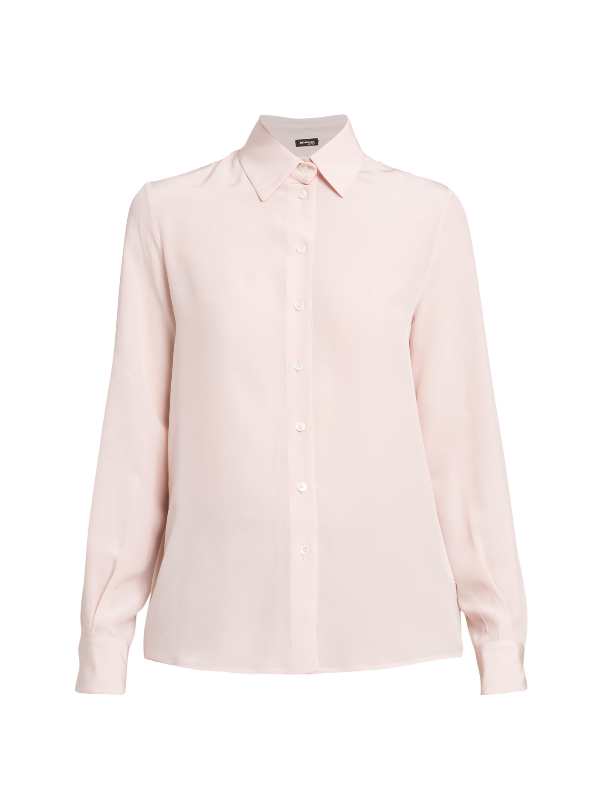 Kiton Women's Front Tie Shirt - Rose
