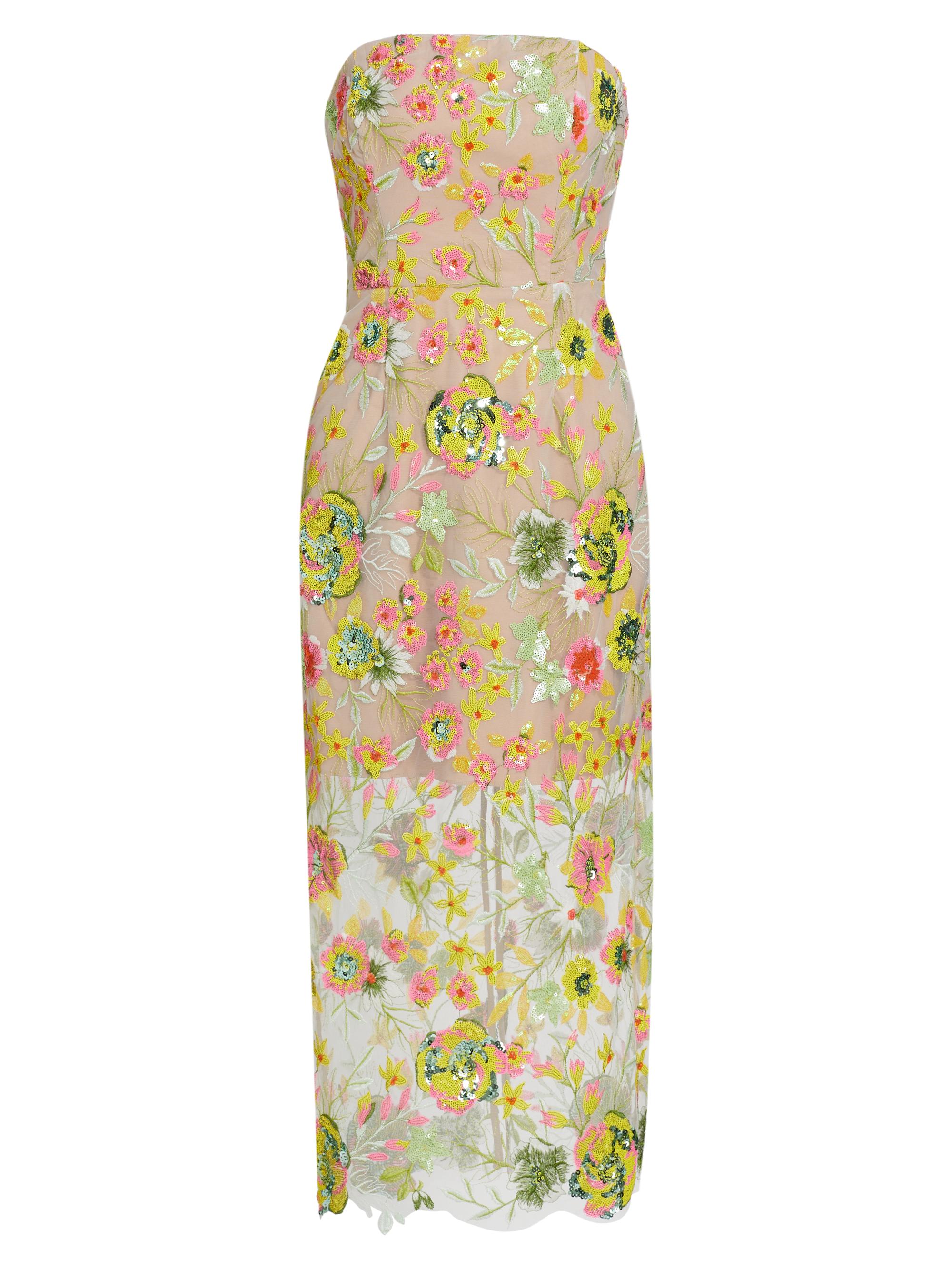 green emerald velvet dress Kait Blue Bloom Midi Dress in Turquoise Multi
