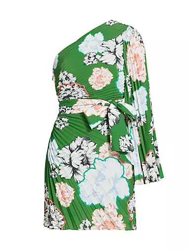 Linden Petals In Bloom One-Shoulder Dress
