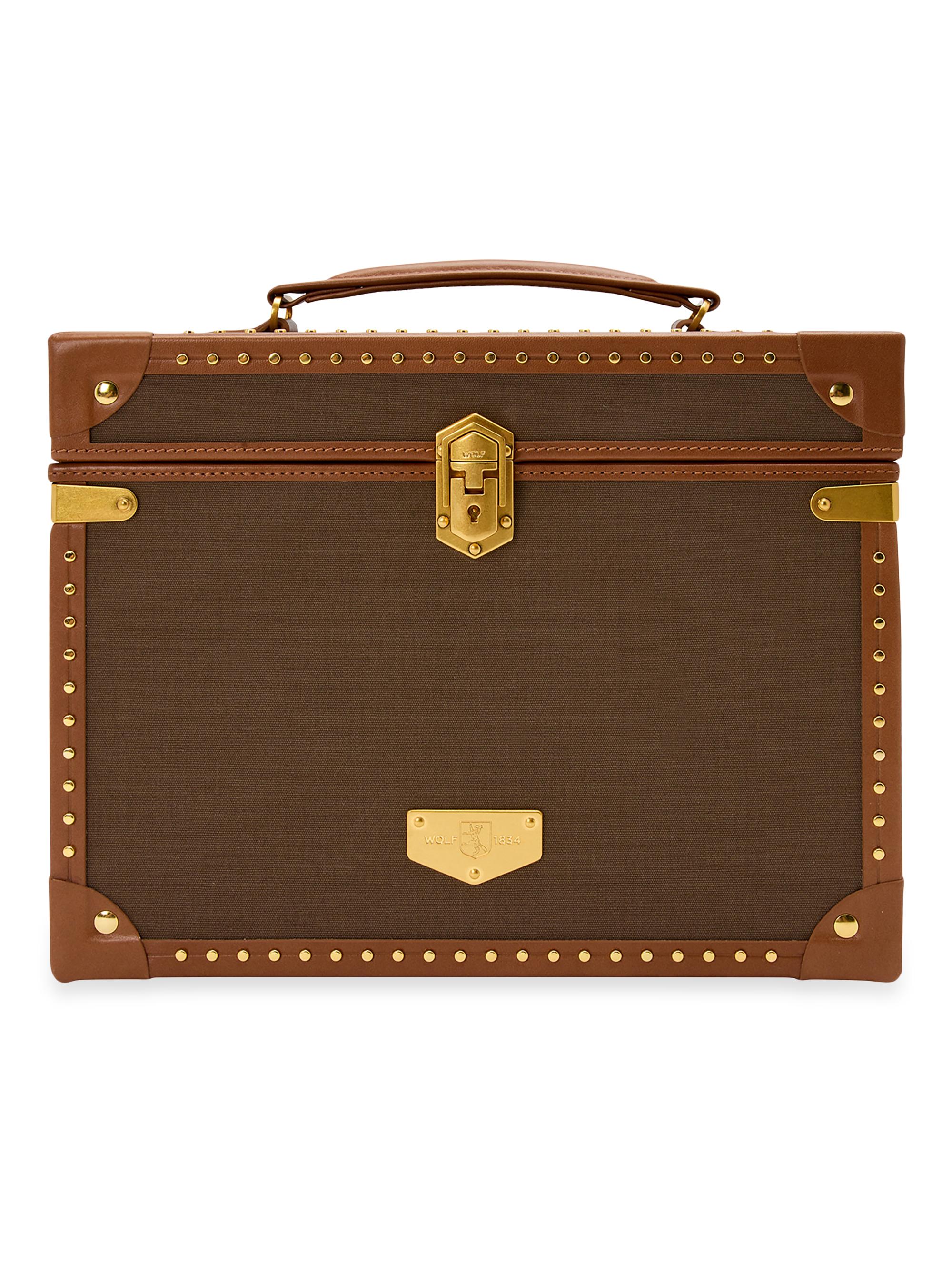 Wolf Ida Trunk Jewelery Box - Khaki