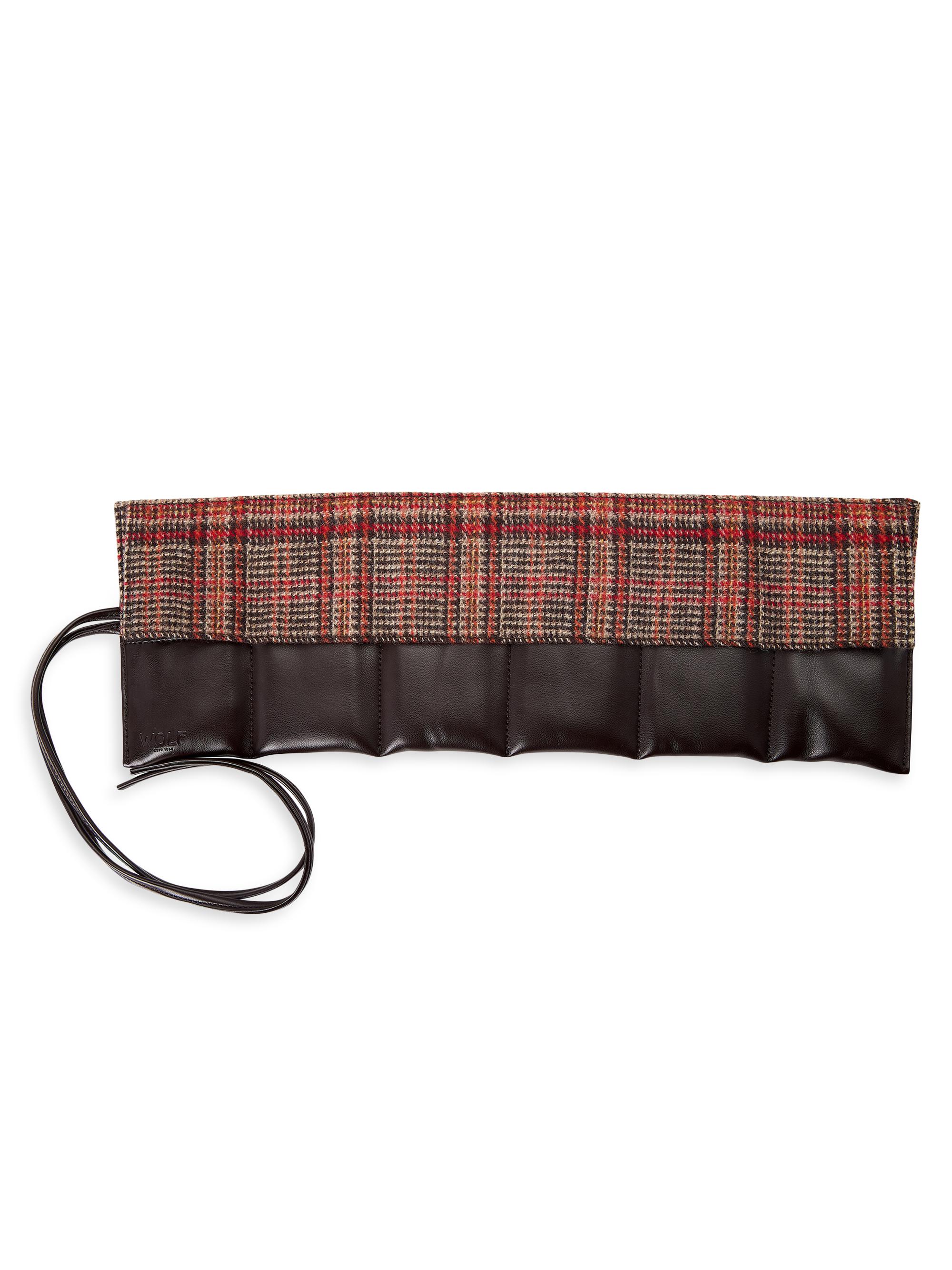 Wolf WOLF x WM Brown 6-Piece Watch Roll - Brown