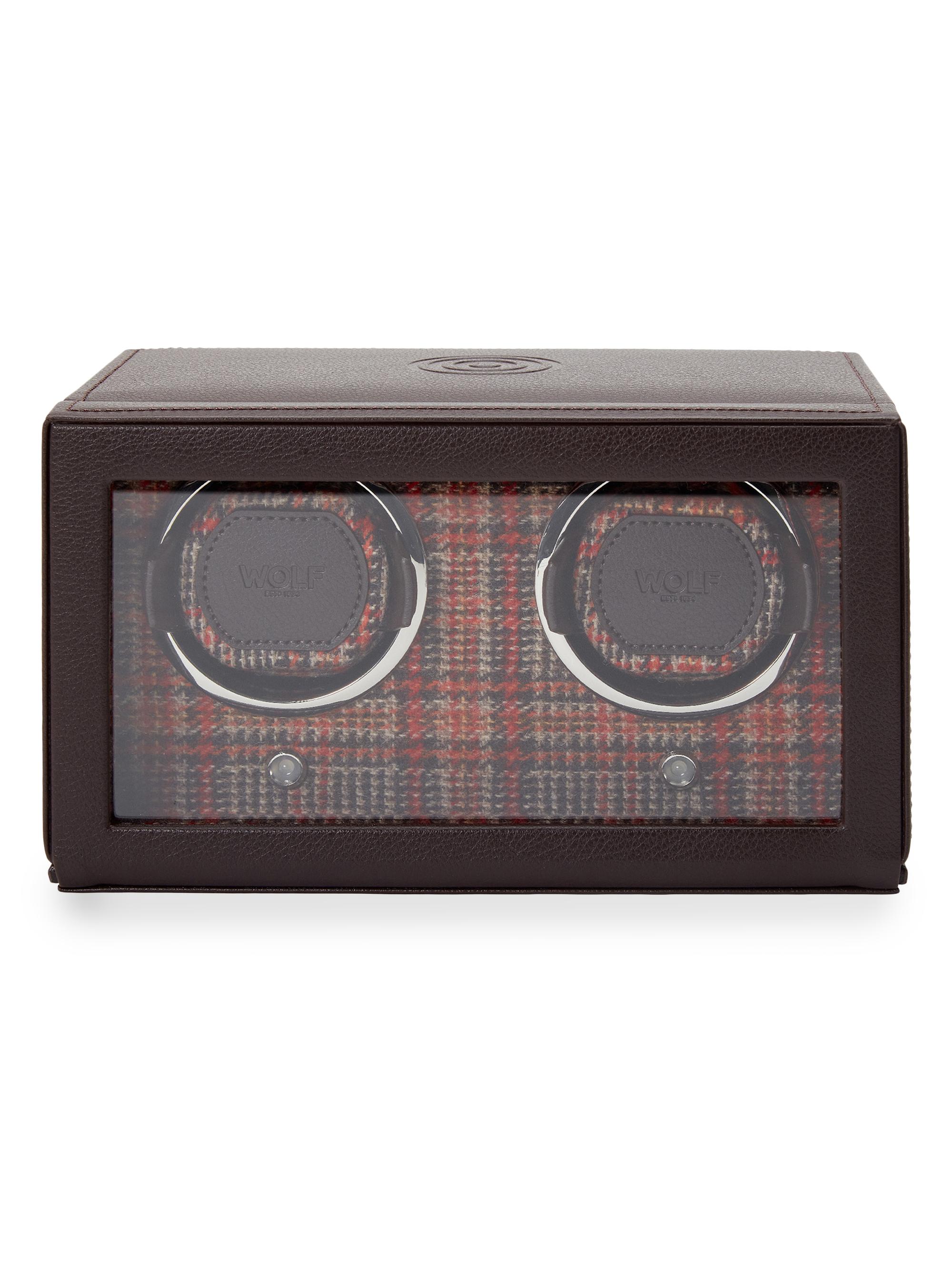 Wolf WOLF x WM Brown Double Watch Winder - Brown