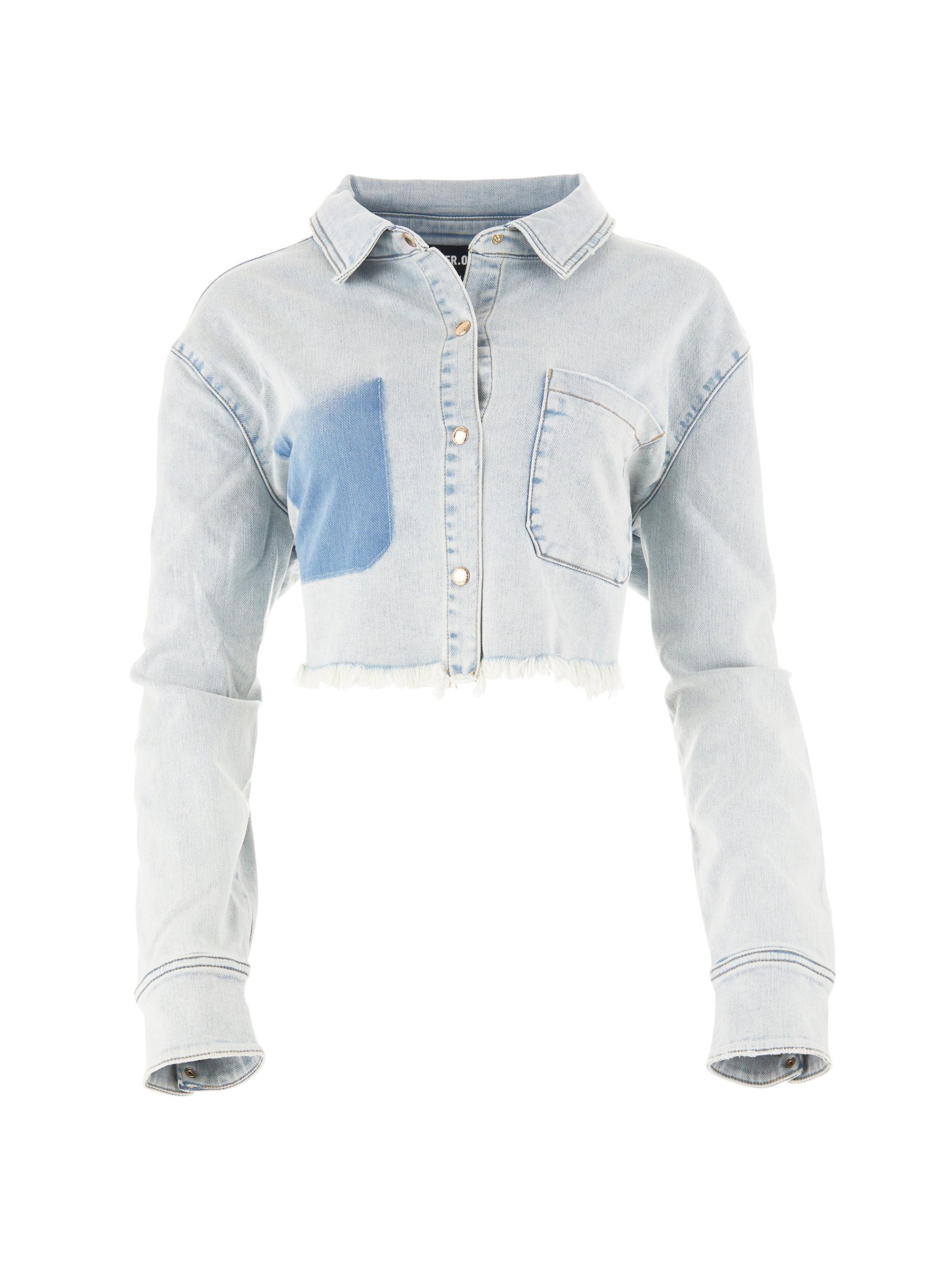 Ser.o.ya Women's Ivy Cropped Denim Jacket - Skylight