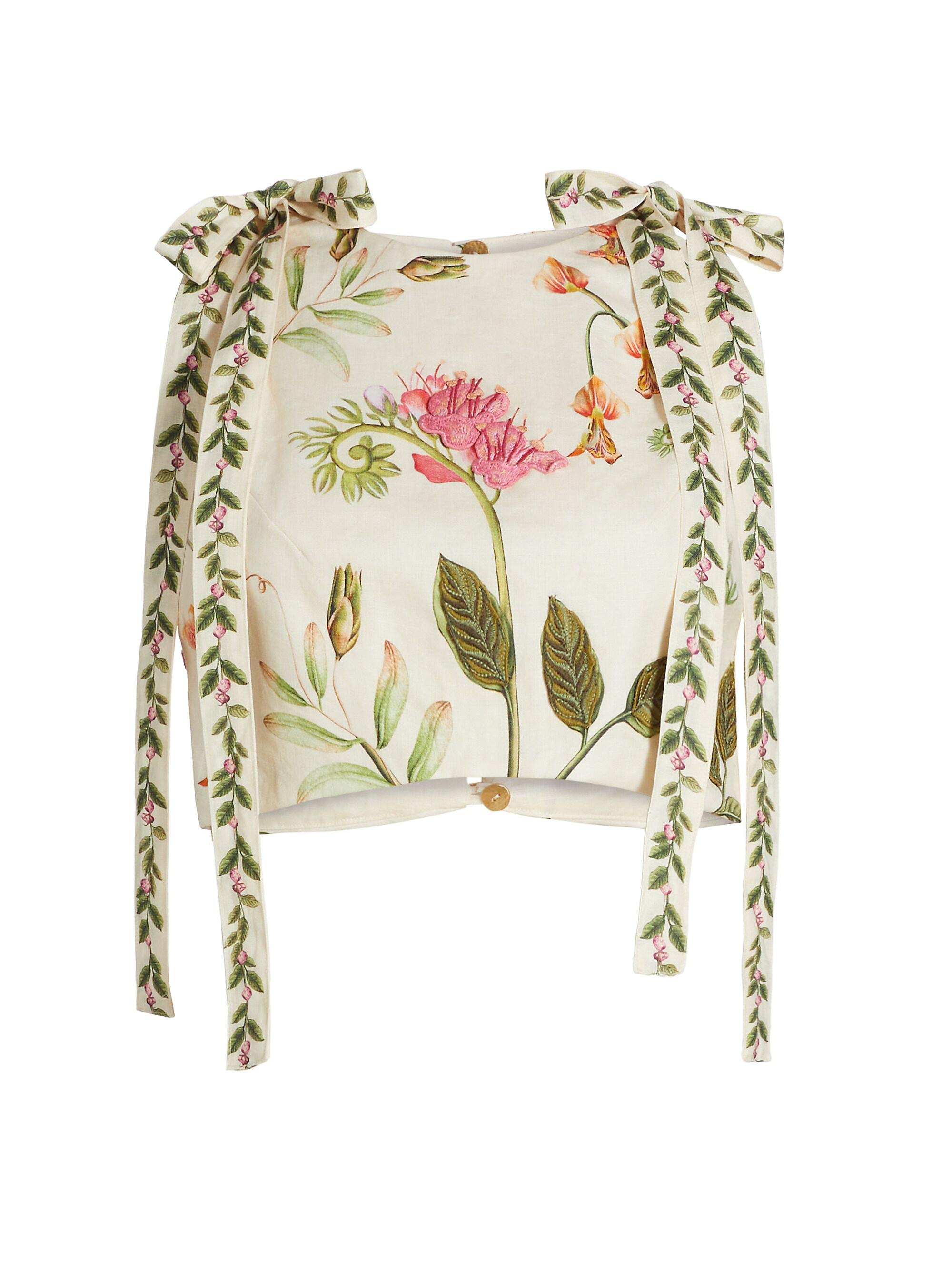 Agua by Agua Bendita Women's Alma Olmeca Cultivo Floral Crop Top