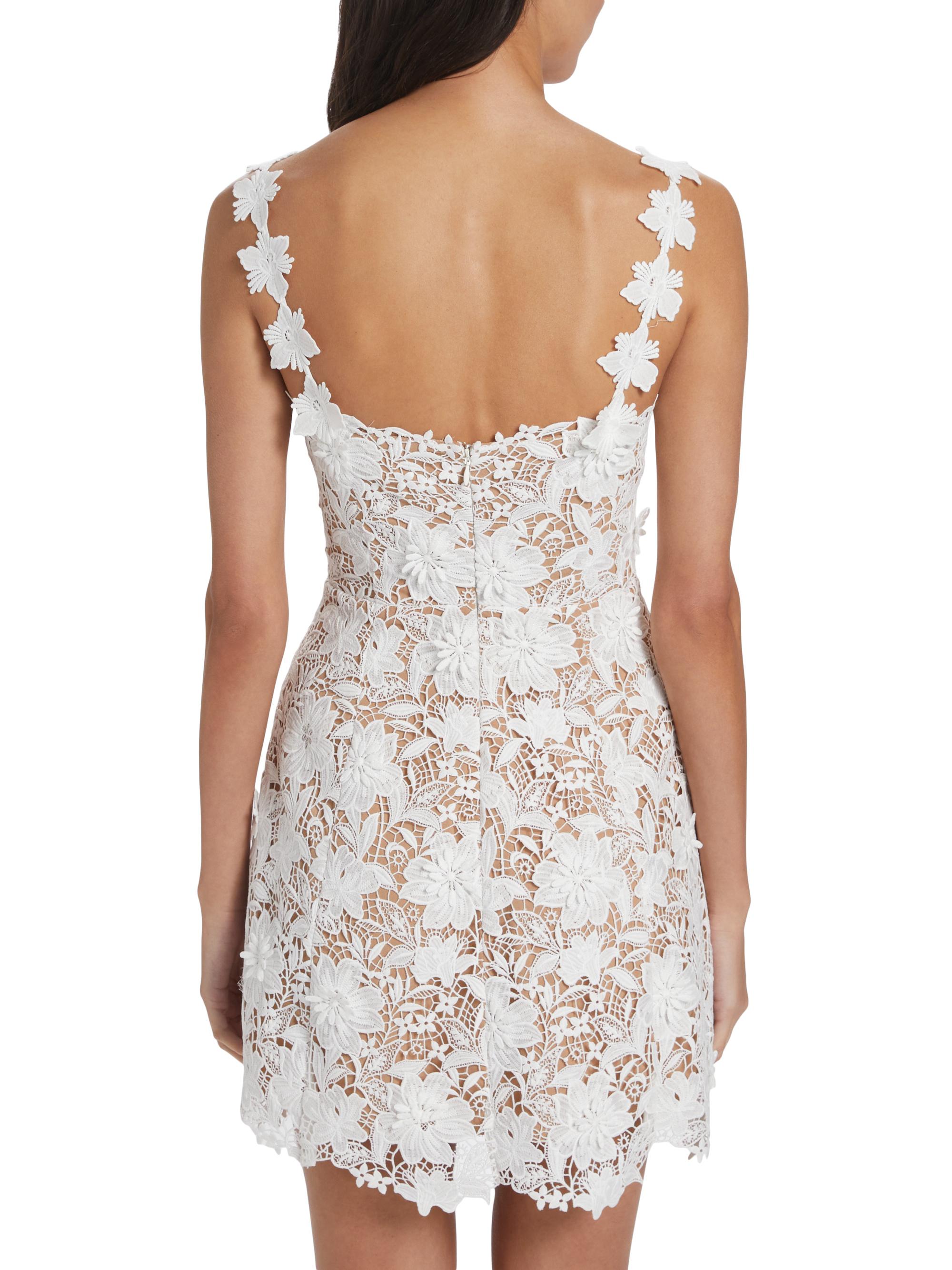 knee length dresses for ladies Vista Amora Bubble Hem Mini Dress | White | Womens