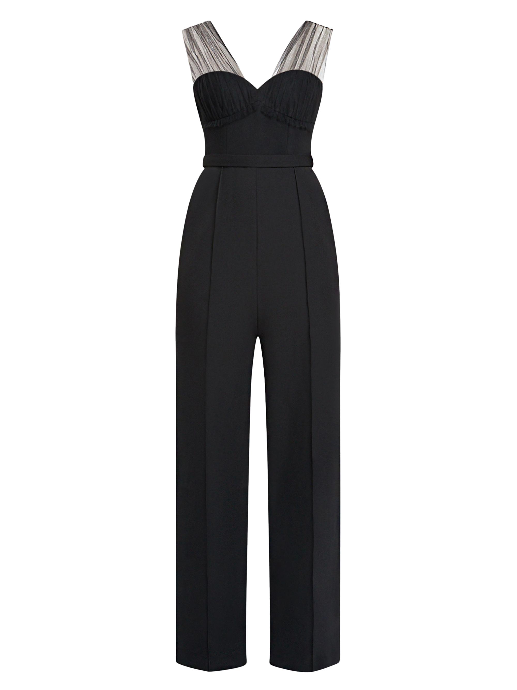 Zac Posen Applique-on-Lace Bustier Jumpsuit | Saks Fifth Avenue