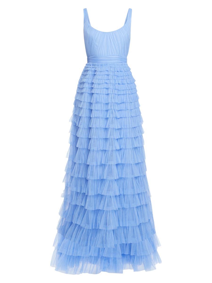 Zac Posen Layered Tulle Ruffle Gown | Saks Fifth Avenue
