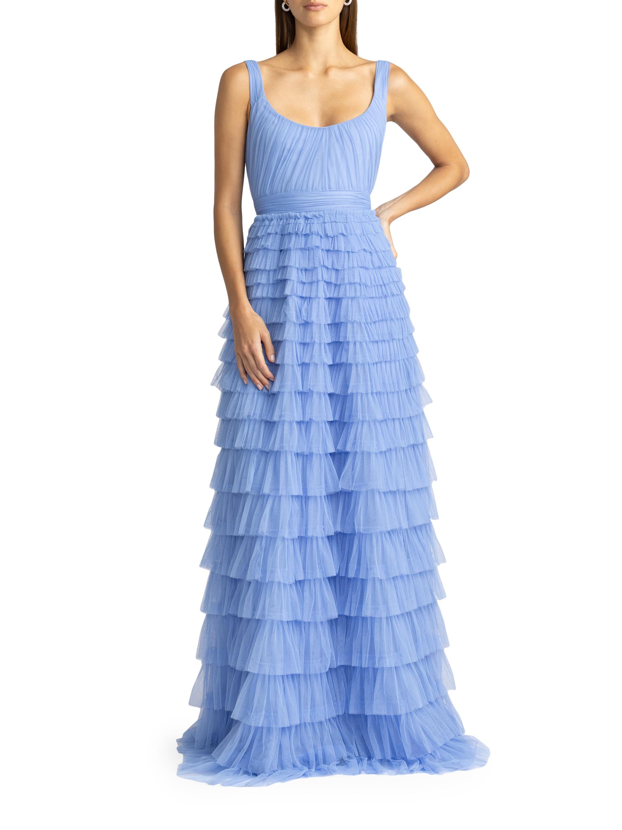 Zac Posen Layered Tulle Ruffle Gown | Saks Fifth Avenue
