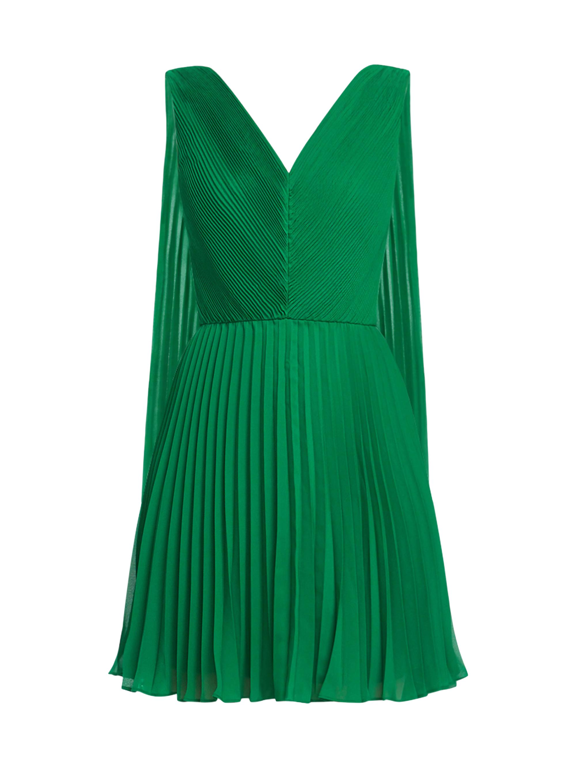 Zac Posen Women's Pleated Cape Minidress - Alpine