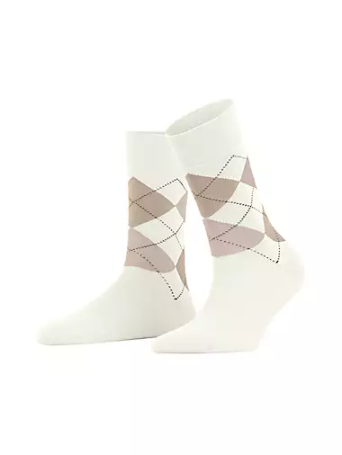 Sensitive Argyle Cotton-Blend Sock