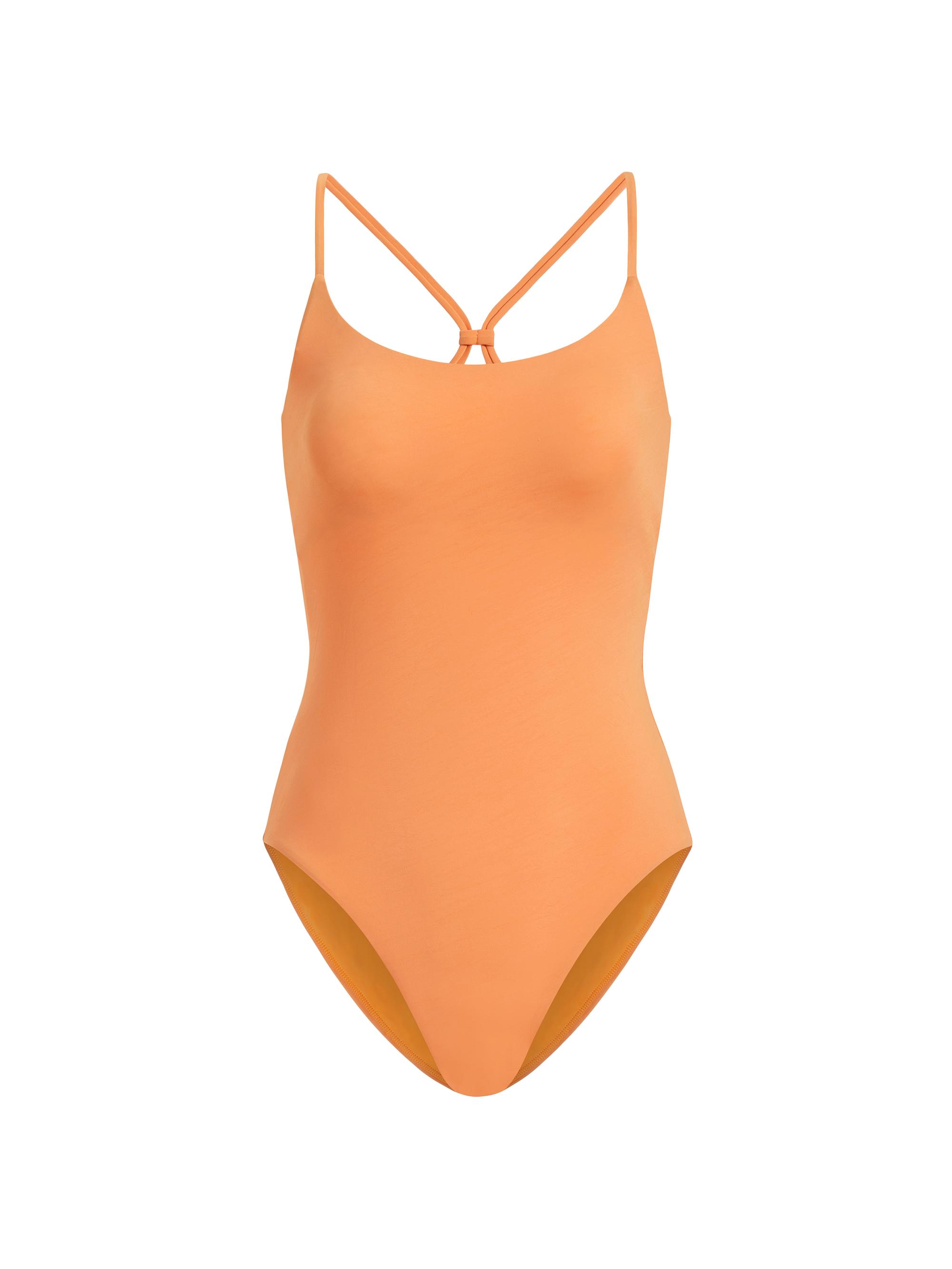 Andie Swim Women's Makena Crisscrossed One-Piece Swimsuit - Papaya