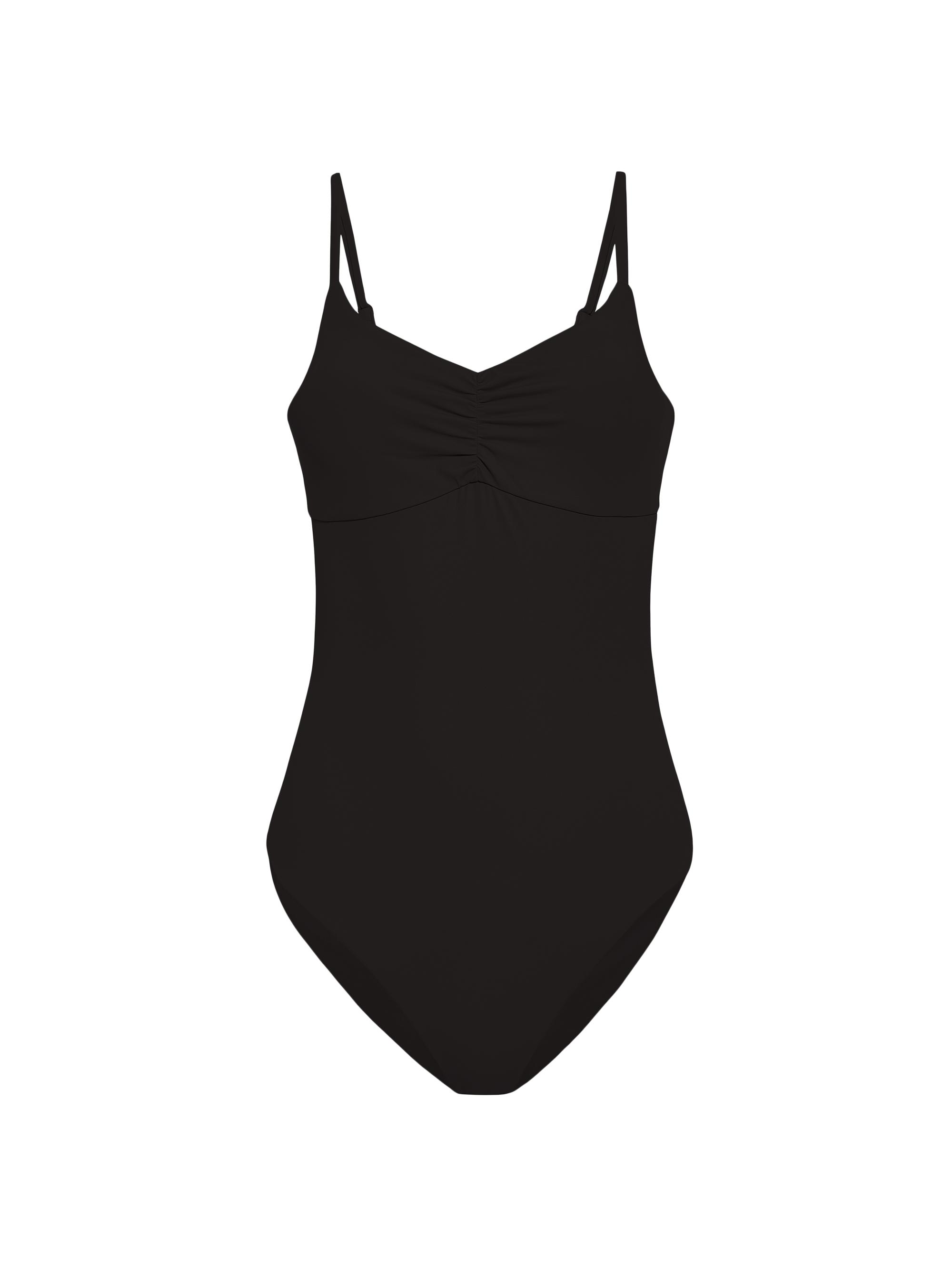 Andie Swim Women's Symi Ruched Long Torso One-Piece Swimsuit - Black