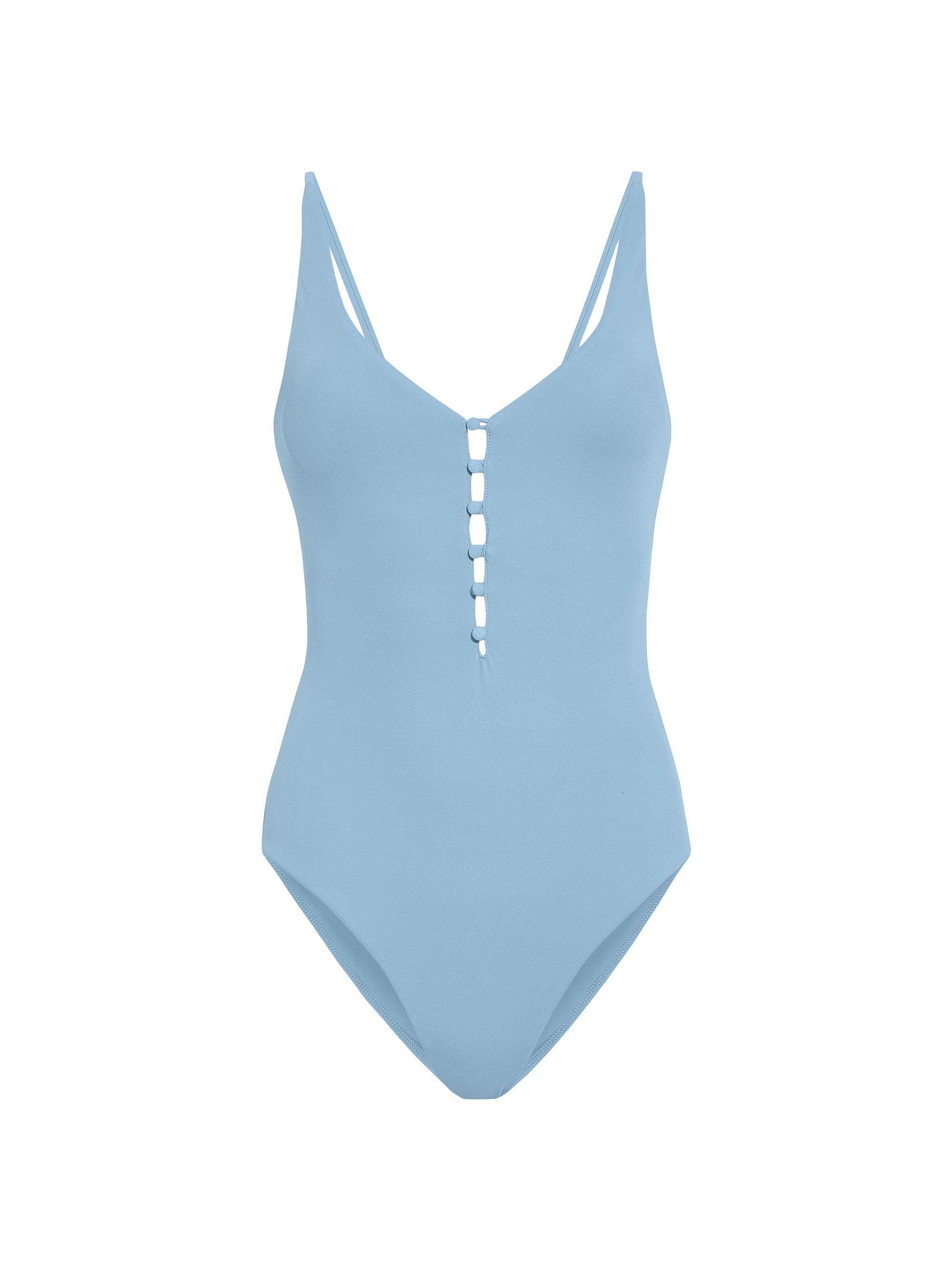 Andie Swim Women's Milos Buttoned One-Piece Swimsuit - Sky