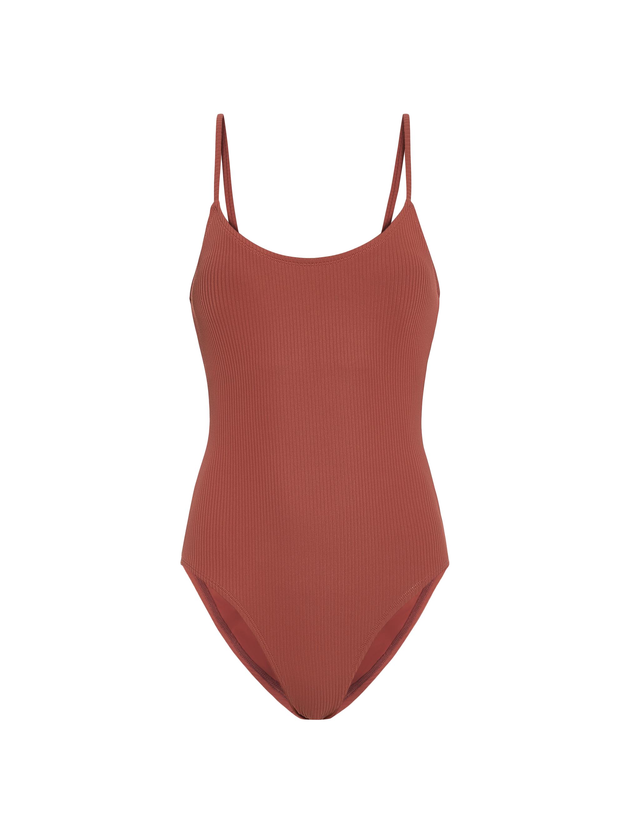 Andie Swim Women's Amalfi Scoopneck One-Piece Swimsuit - Ginger