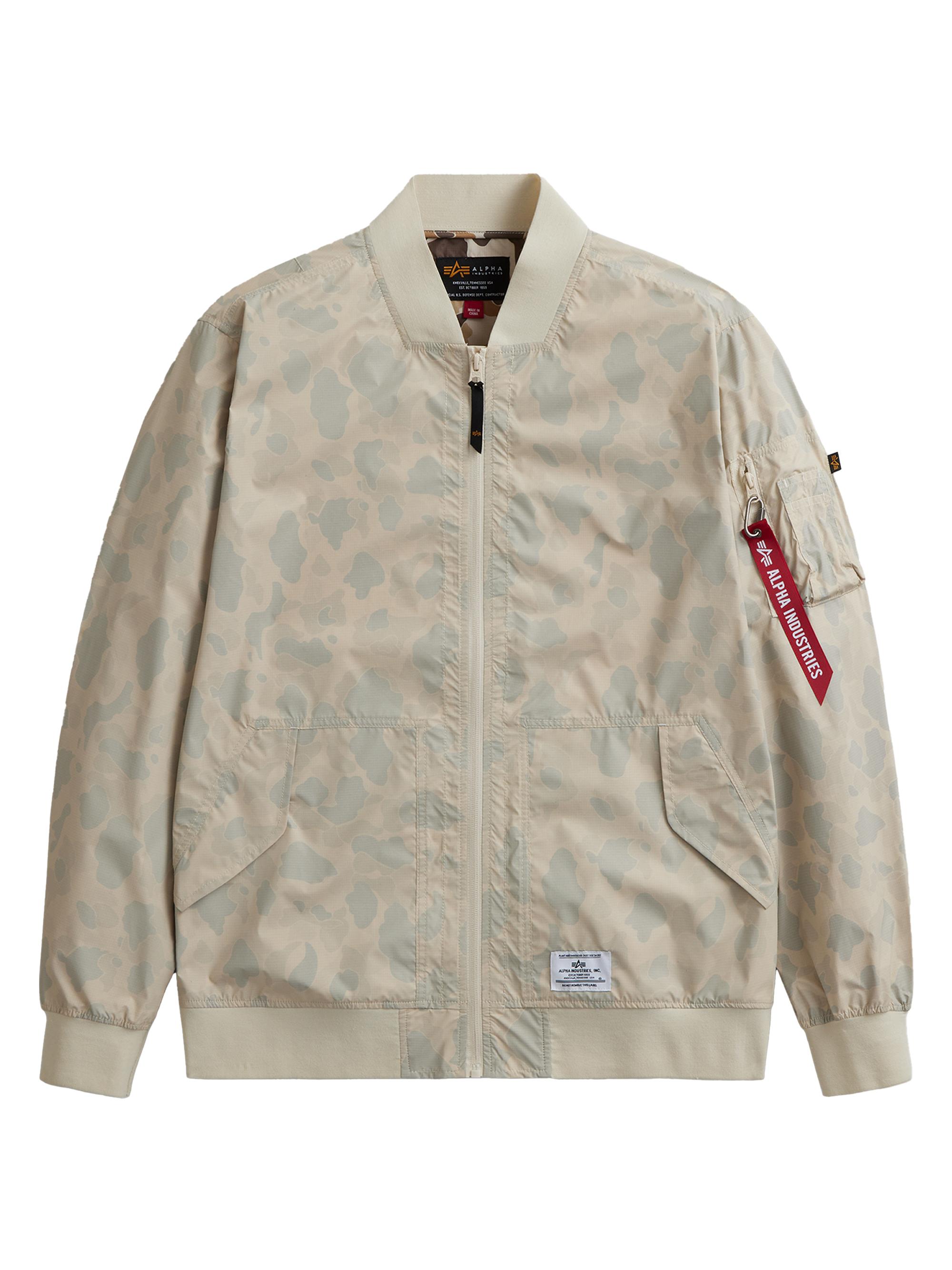 Alpha Industries Men's L-2B Packaway Animal Bomber Jacket - Limestone