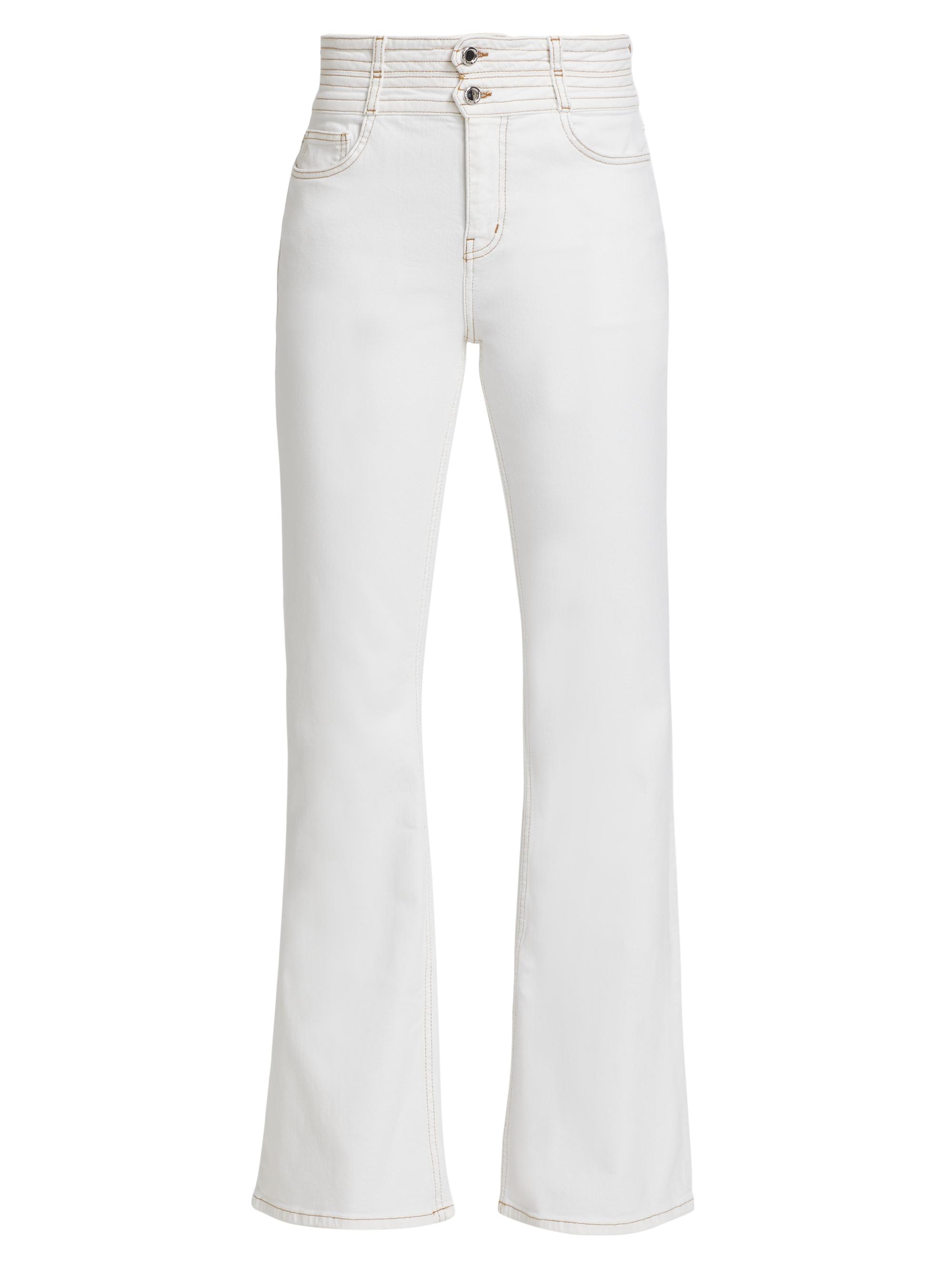 Derek Lam 10 Crosby Women's Crosby High-Rise Flare Pants - White