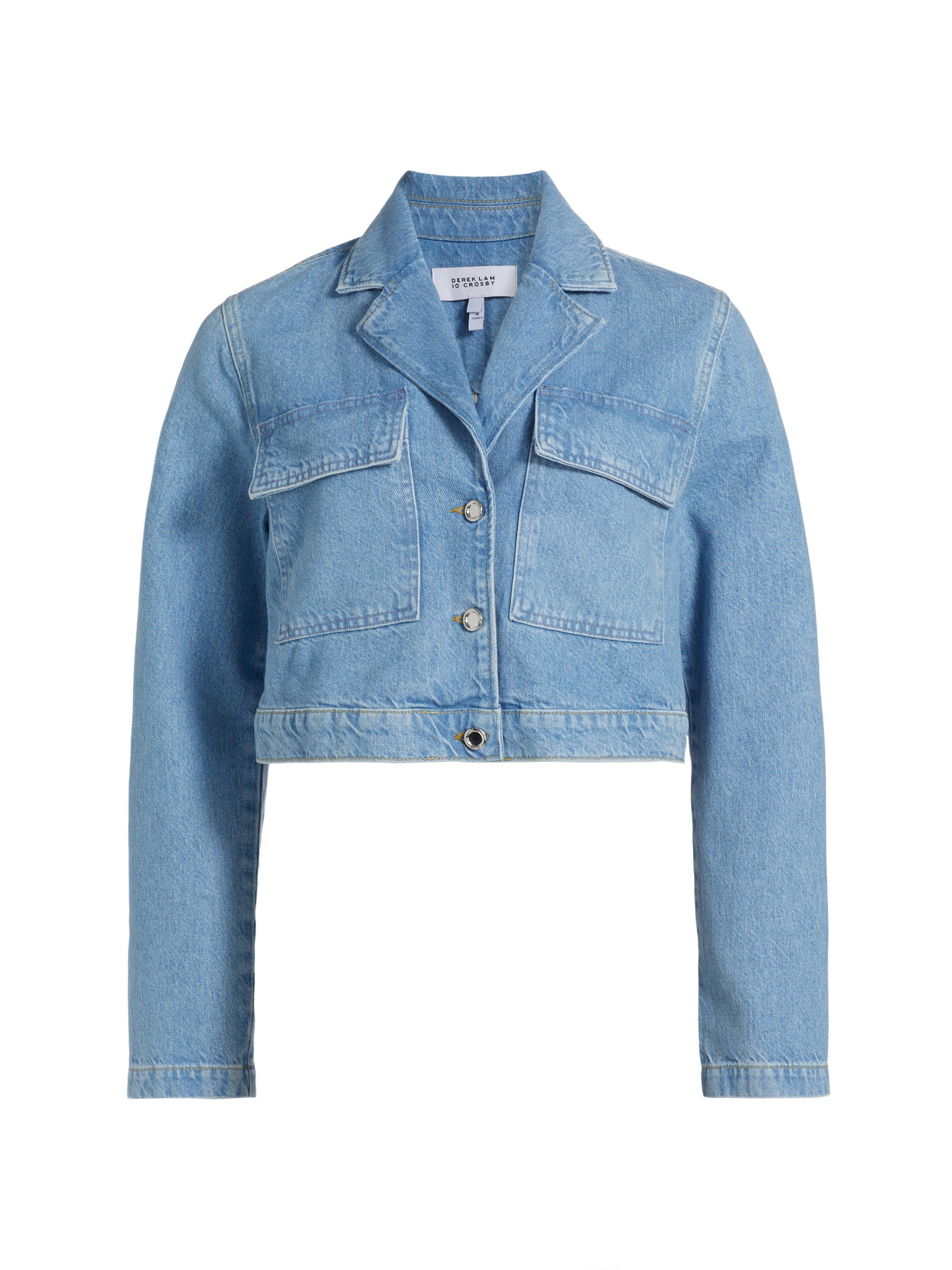 Derek Lam 10 Crosby Women's Sierra Denim Crop Jacket - Beekman