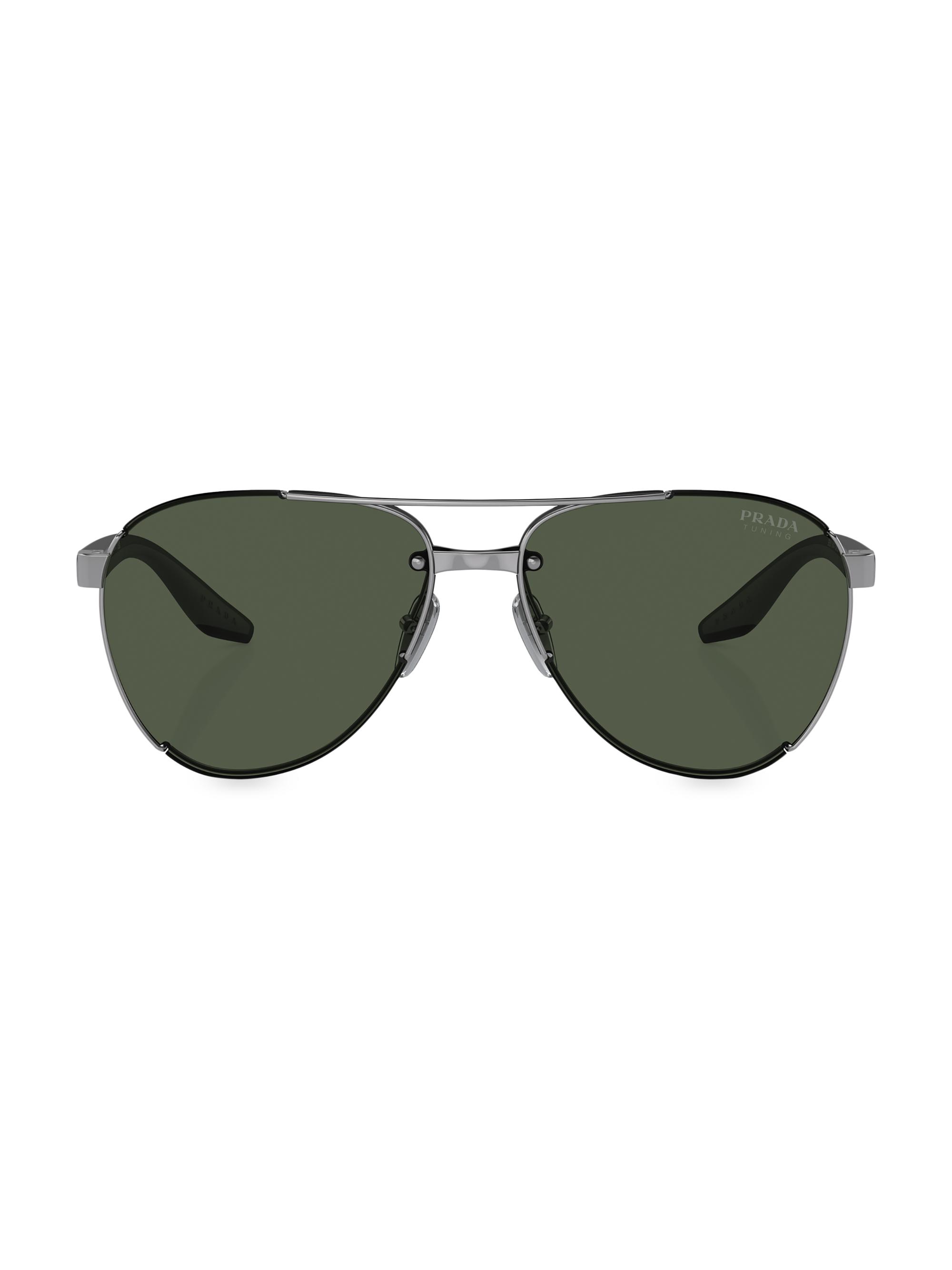 Prada Linea Rossa 61MM Aviator Sunglasses | Saks Fifth Avenue