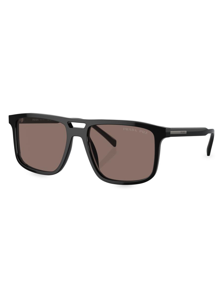 Prada 58MM Rectangular Sunglasses | Saks Fifth Avenue