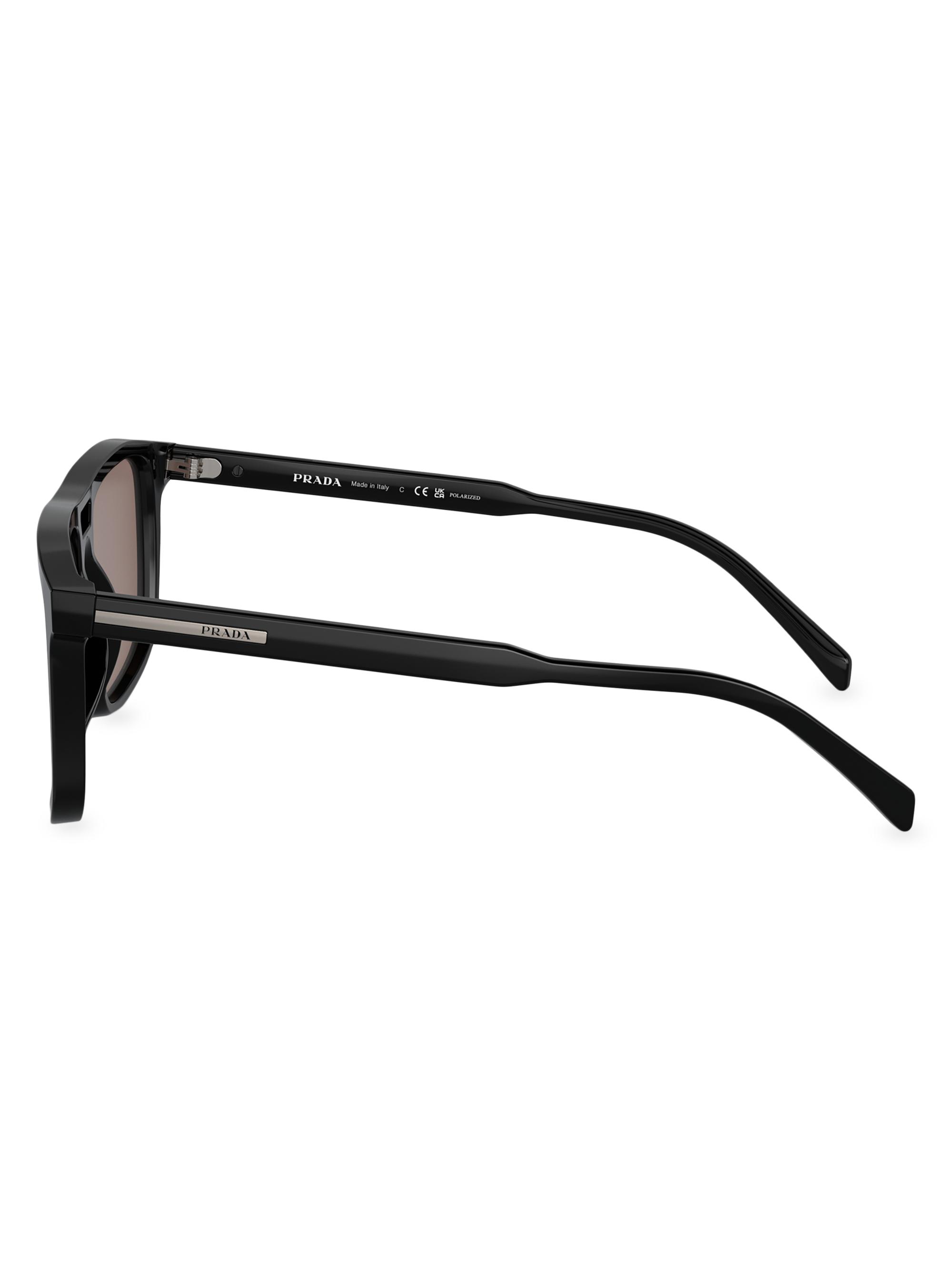 Prada 58MM Rectangular Sunglasses | Saks Fifth Avenue