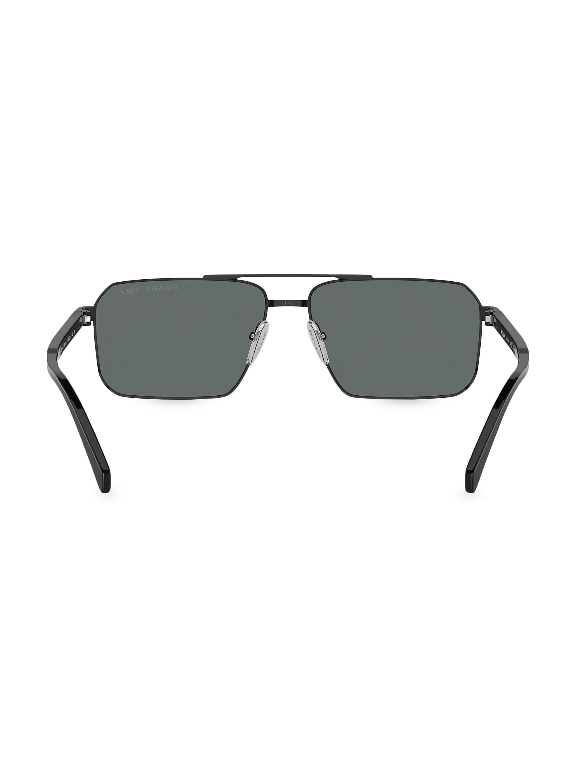 Prada 61MM Rectangular Sunglasses | Saks Fifth Avenue