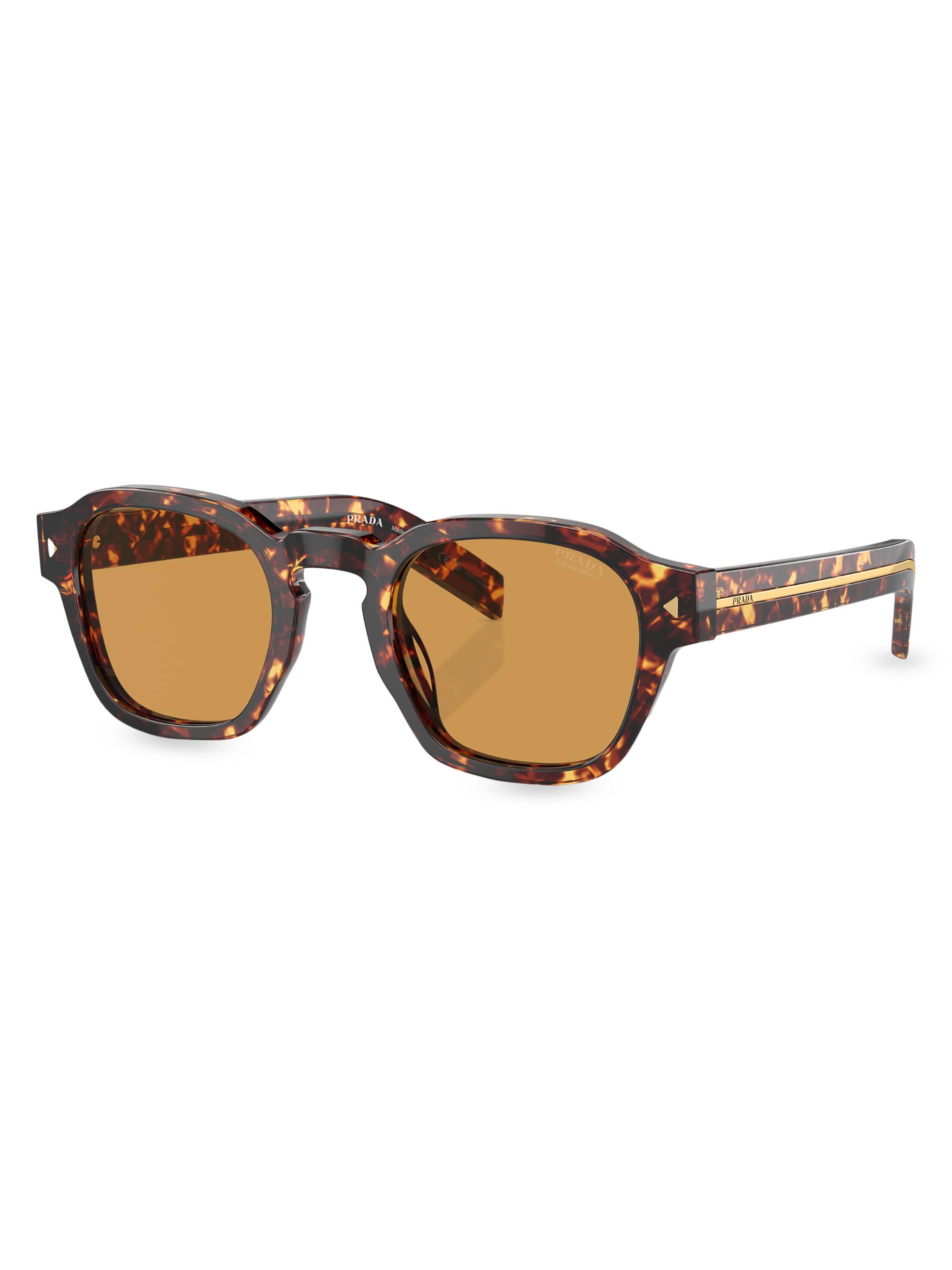 Prada 52MM Round Sunglasses | Saks Fifth Avenue