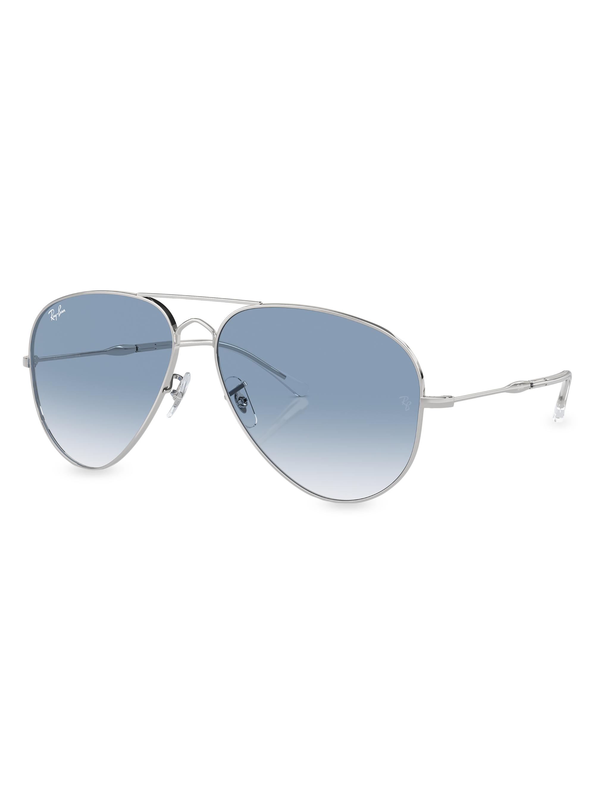 Ray-Ban Men's RB3825 62MM Old Aviator Sunglasses - Silver Sky Blue Gradient